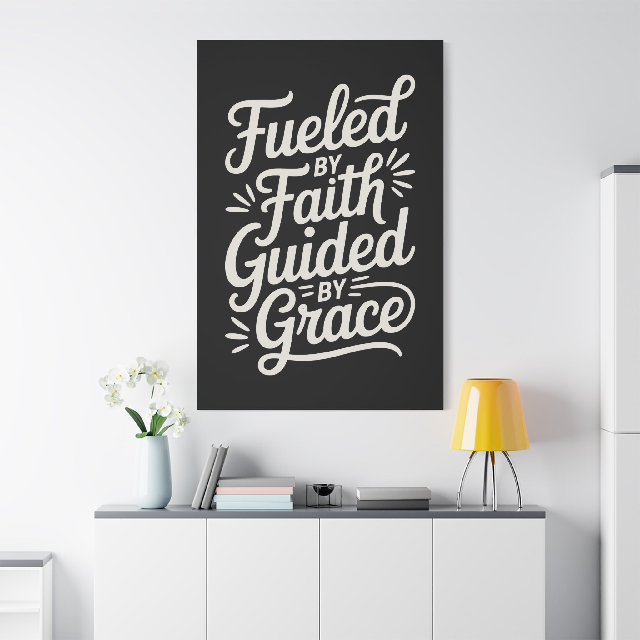 Stretched Canvas Art, Motivational Wall Decor, Home Inspirational Art, Faith-Based Decor, Gift for Faith Lovers