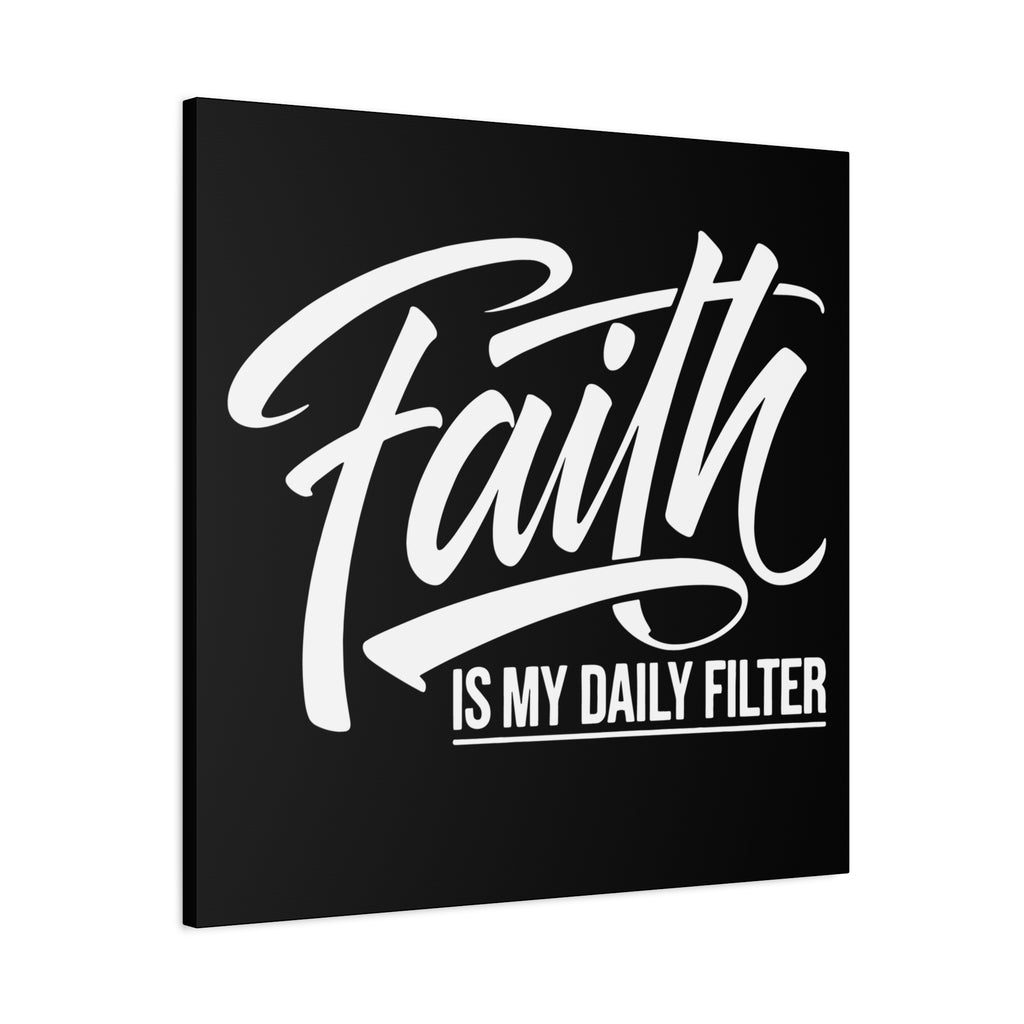 Inspirational Canvas Wall Art, Faith Quote Decor, Motivational Home Decor, Gray Wall Hanging, Gift for Faith Lovers