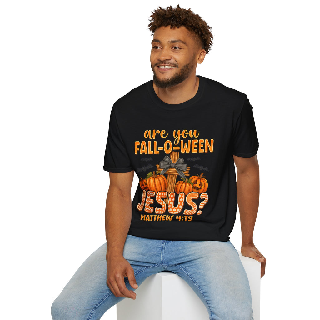 Funny Christian Halloween T-Shirt, Jesus Pumpkin Tee, Unisex Fall Shirt, Autumn Festive Apparel, Holiday Gift Idea