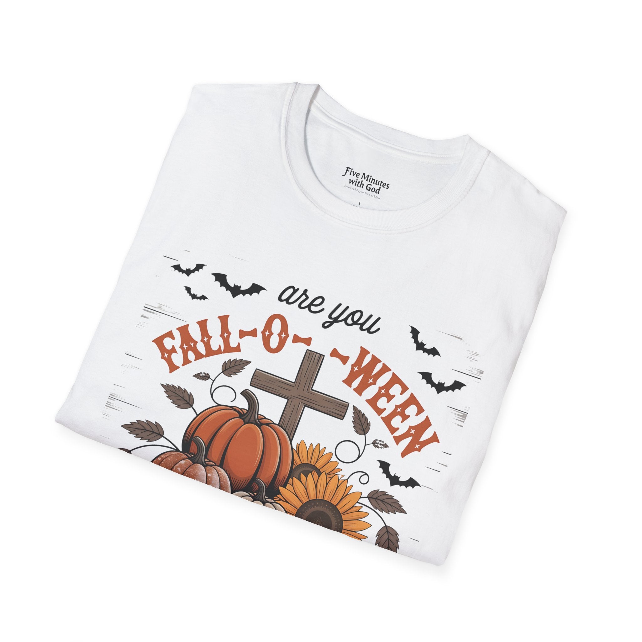 Fall-Themed T-Shirt: Are You Fall-O-Ween Jesus? Halloween Tee, Unisex Shirt, Autumn Apparel, Faith-Based Gift, Seasonal Wear