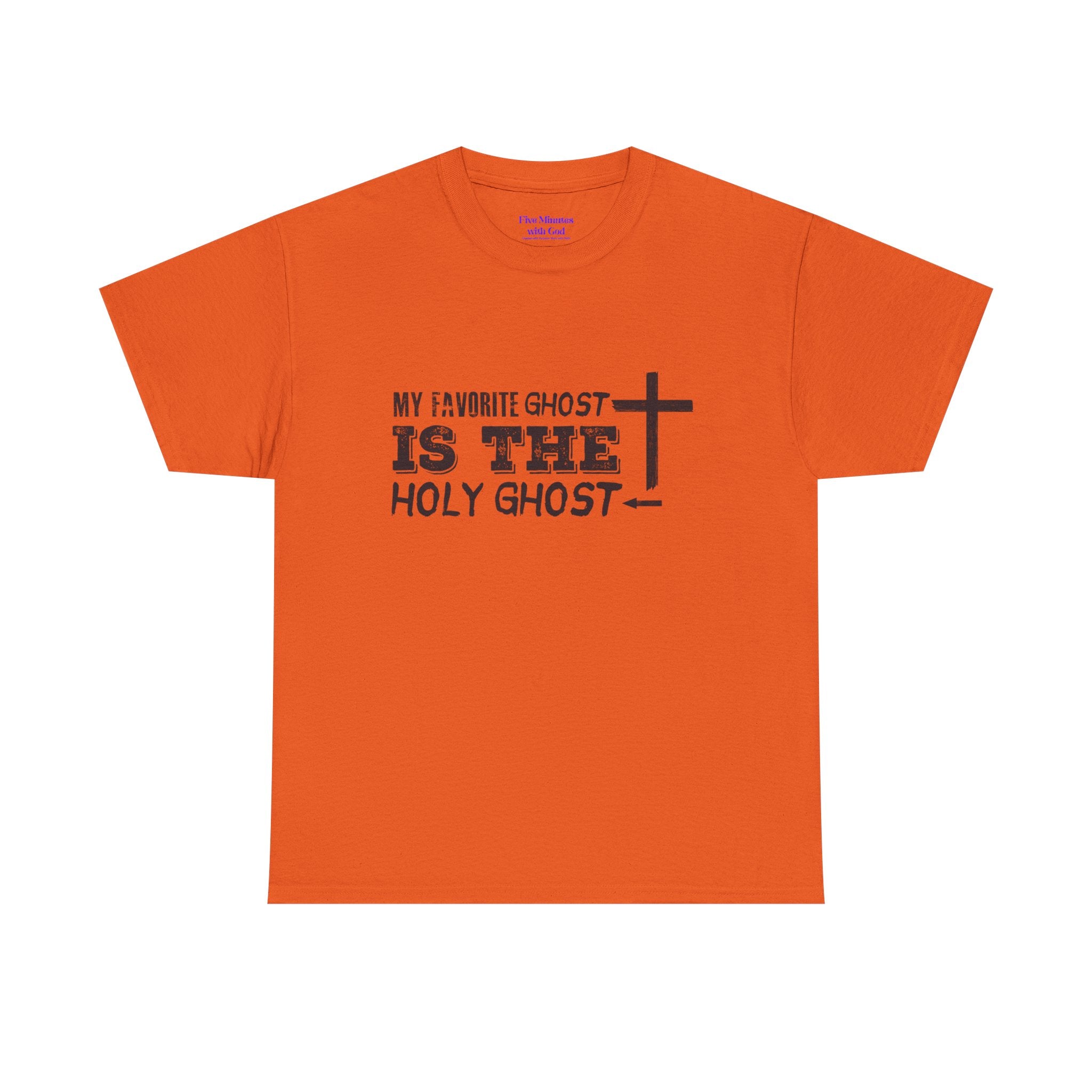 Unisex Cotton Tee - My Favorite Ghost is the Holy Ghost Shirt, Religious T-Shirt, Christian Apparel, Spiritual Gift, Halloween Shirt