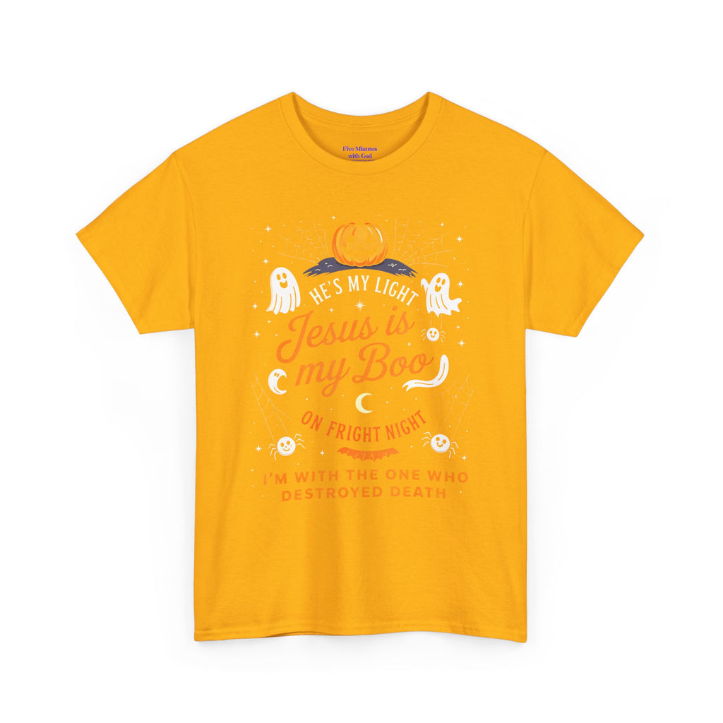 Halloween Faith Tee - Jesus is My Boo, Unisex T-Shirt for Halloween, Christian Halloween Shirt, Gift for Christian Friends, Spooky [...]