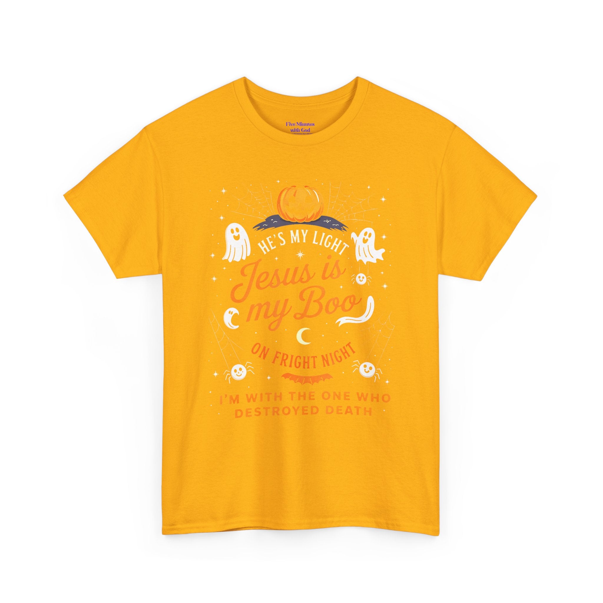 Halloween Faith Tee - Jesus is My Boo, Unisex T-Shirt for Halloween, Christian Halloween Shirt, Gift for Christian Friends, Spooky [...]