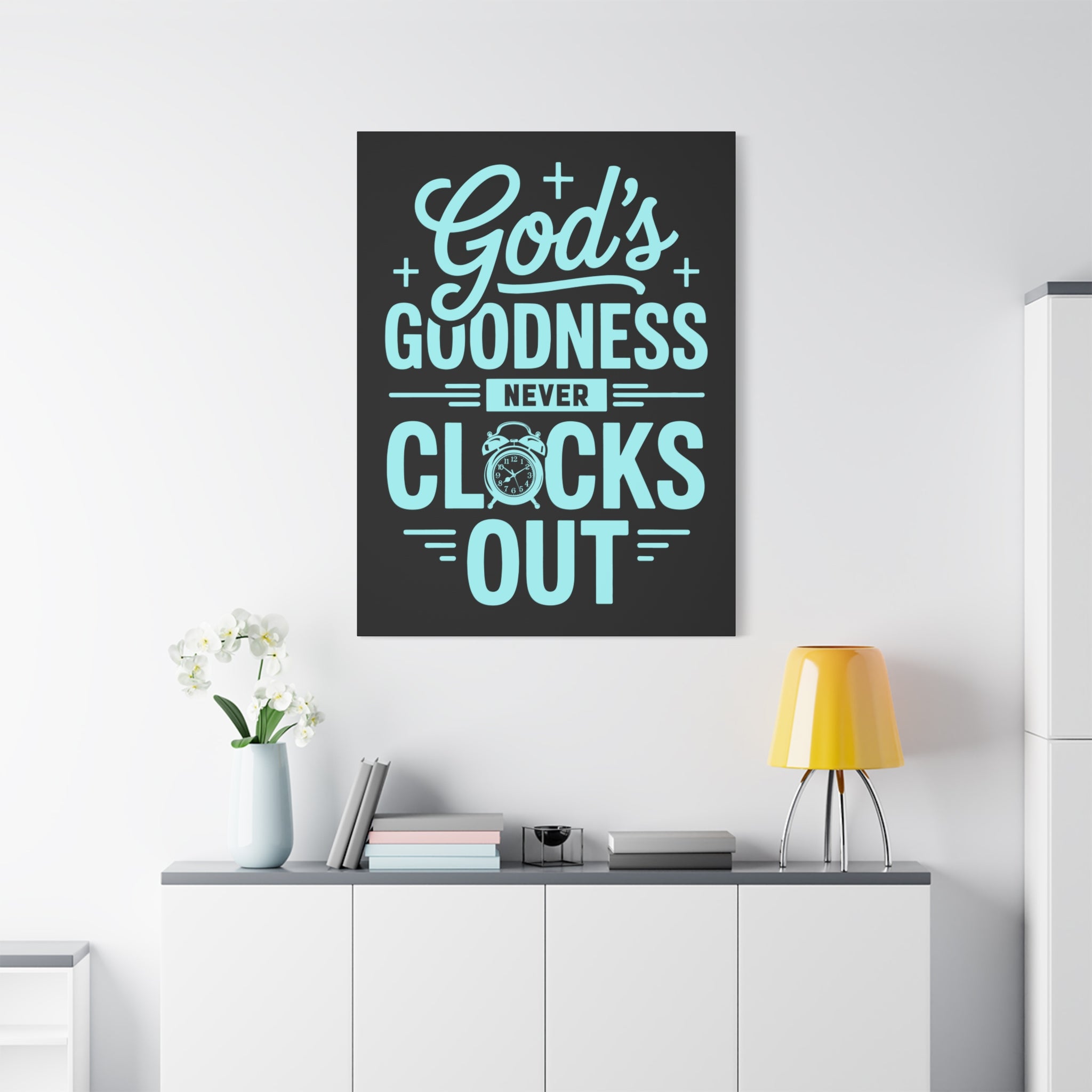 Inspirational Canvas Wall Art, Motivational Decor, Faith-Based Gift, Home Decoration, Religious Wall Art, God's Goodness