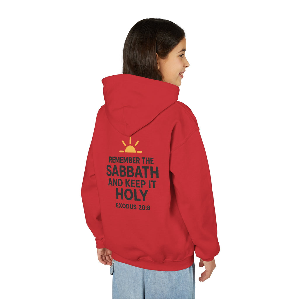Sabbath Mode Youth Hoodie, Comfortable Hooded Sweatshirt for Kids, Perfect for Religious Observances, Christian Gift, Sunday Wear