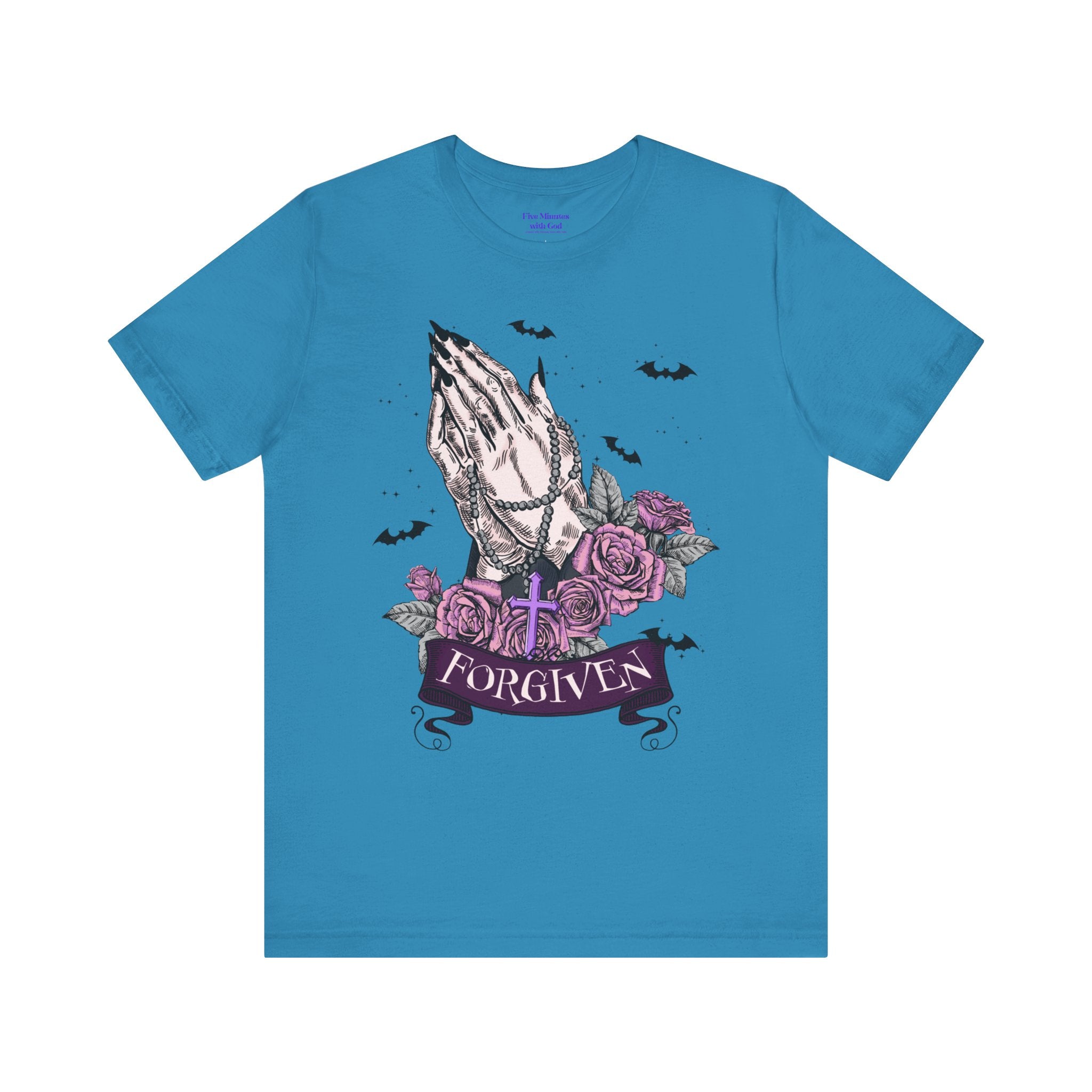Forgiven Graphic Tee - Unisex Jersey Short Sleeve Shirt, Spiritual Apparel, Gift for Believers, Casual Outfit, Faith Inspired Fashion