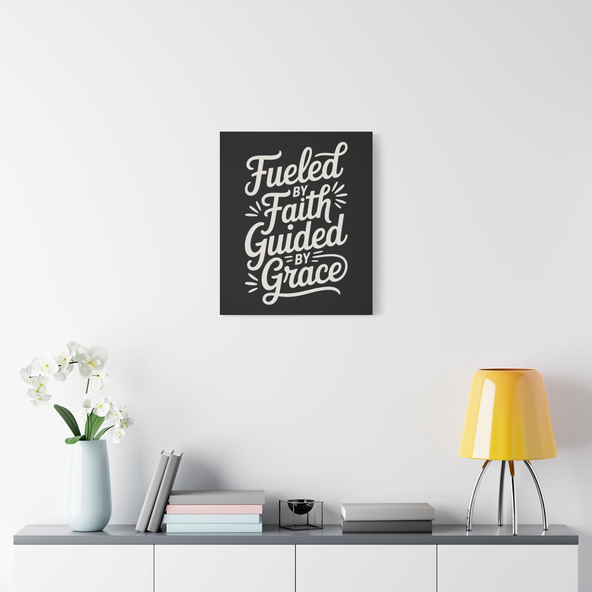 Stretched Canvas Art, Motivational Wall Decor, Home Inspirational Art, Faith-Based Decor, Gift for Faith Lovers
