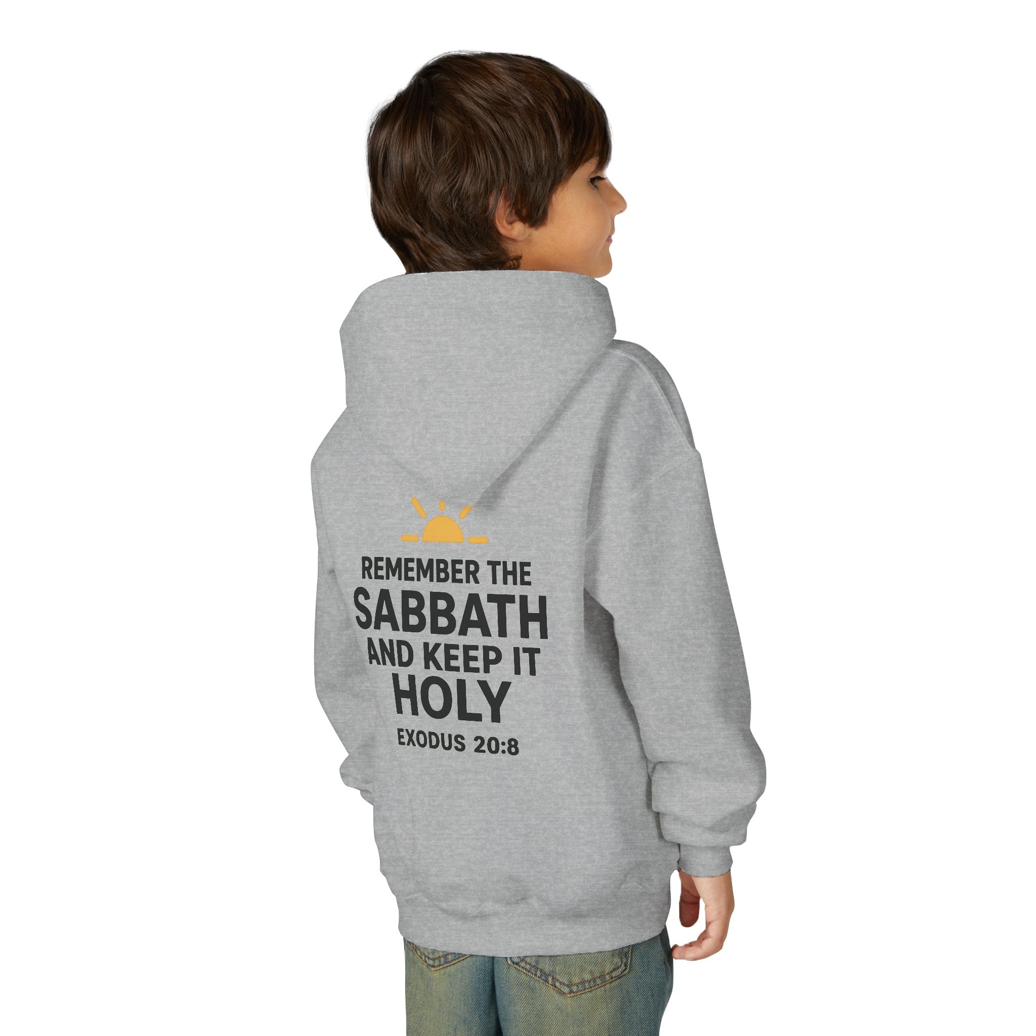Sabbath Mode Youth Hoodie, Comfortable Hooded Sweatshirt for Kids, Perfect for Religious Observances, Christian Gift, Sunday Wear