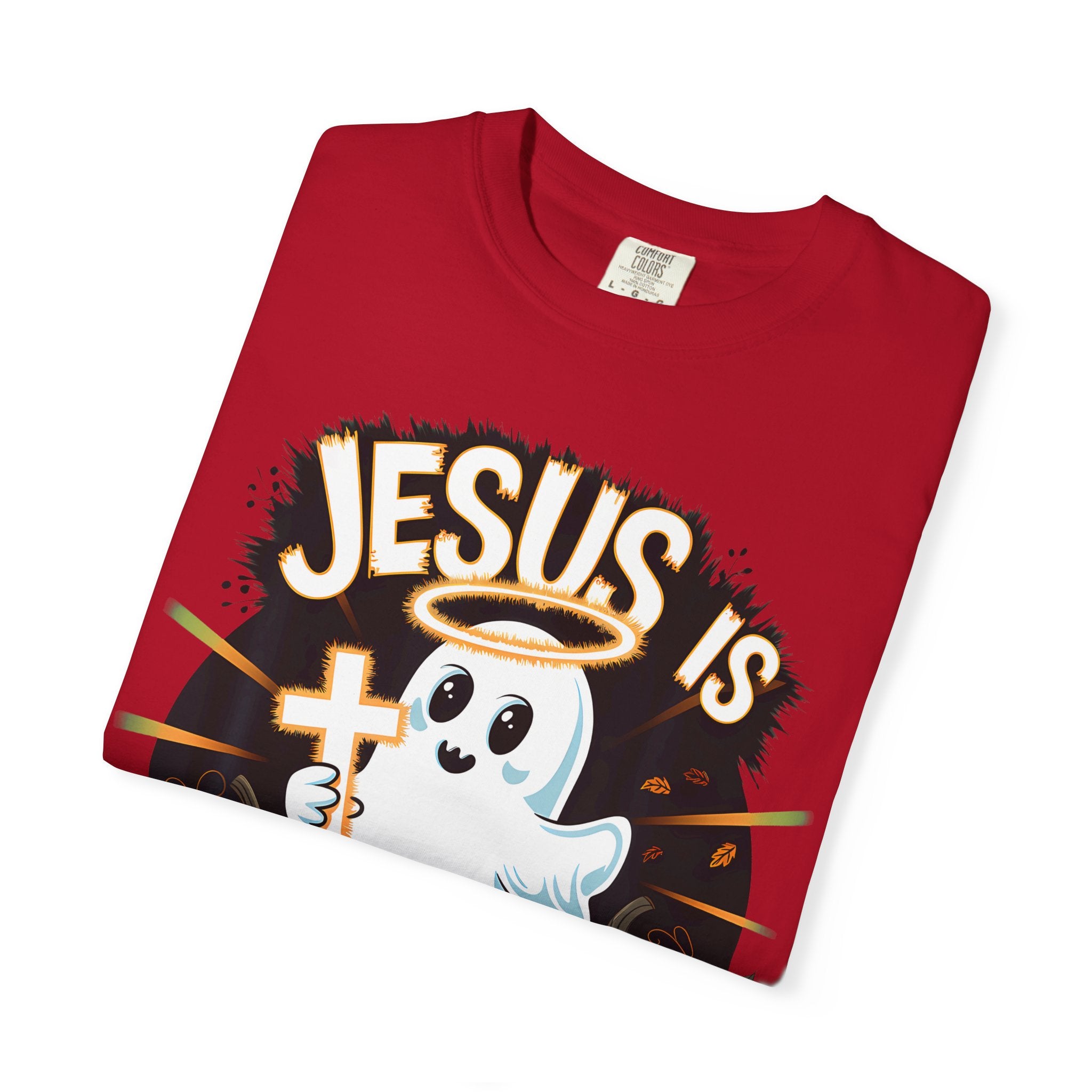 Halloween T-Shirt, Jesus is My Boo Tee, Unisex Ghost Shirt, Fall Apparel, Christian Halloween Gift