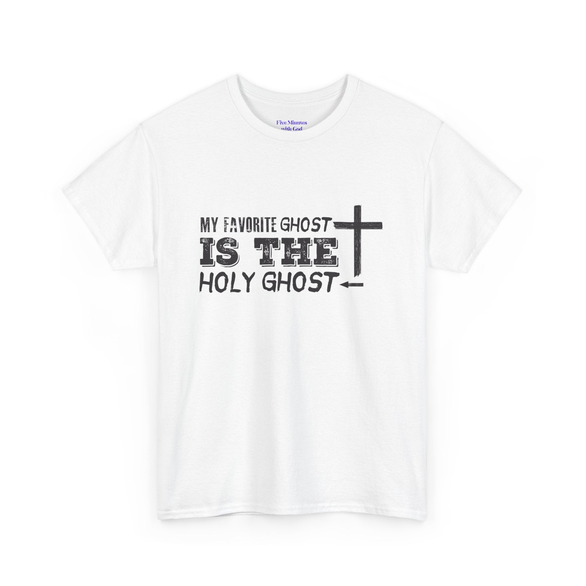 Unisex Cotton Tee - My Favorite Ghost is the Holy Ghost Shirt, Religious T-Shirt, Christian Apparel, Spiritual Gift, Halloween Shirt