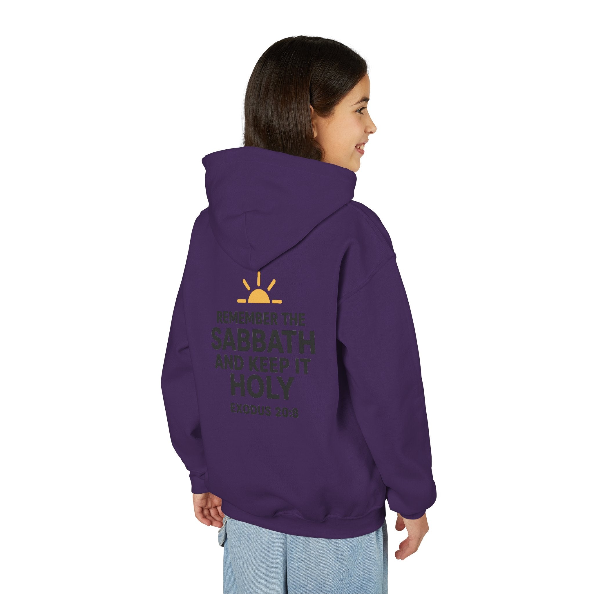 Sabbath Mode Youth Hoodie, Comfortable Hooded Sweatshirt for Kids, Perfect for Religious Observances, Christian Gift, Sunday Wear