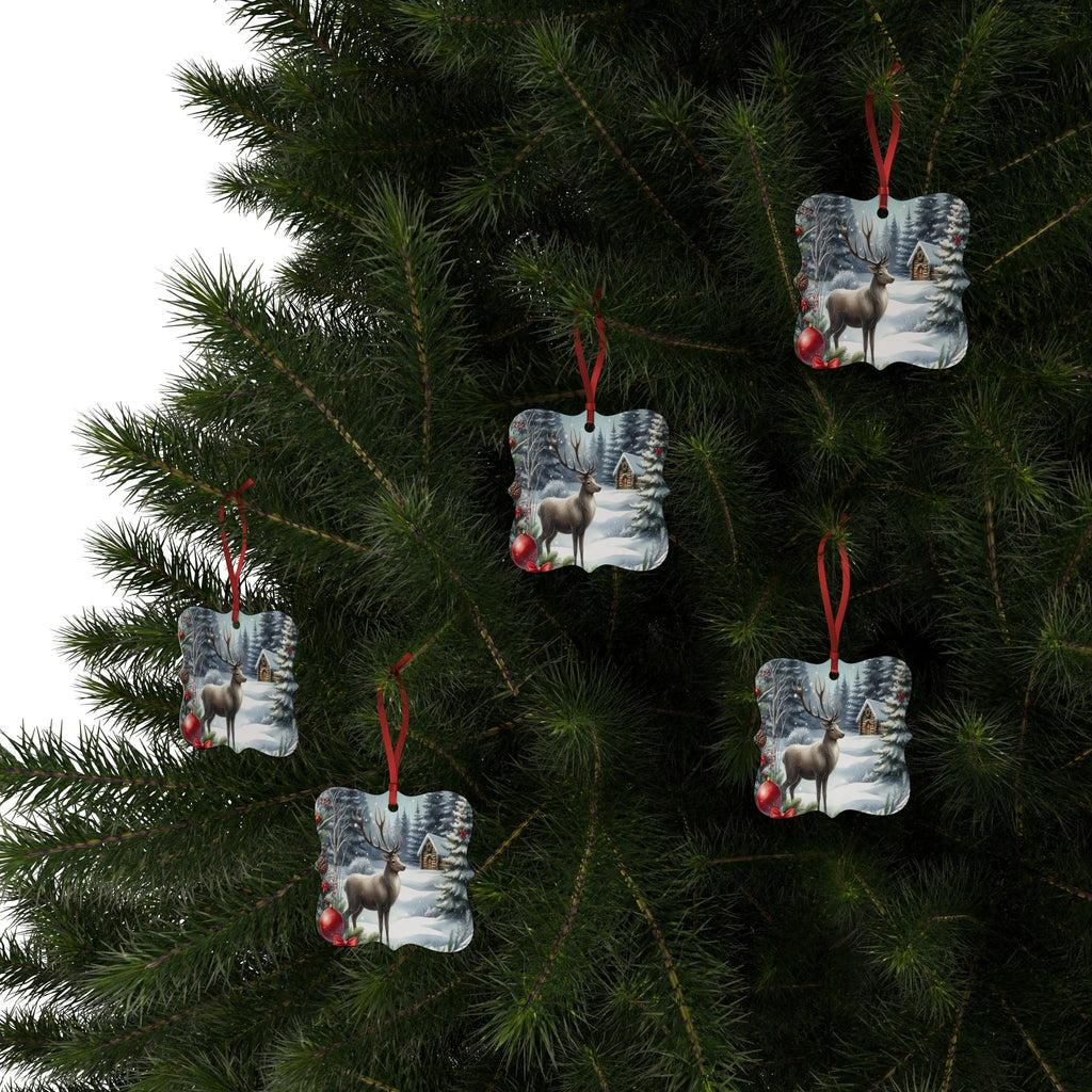 Winter Wonderland Aluminum Ornaments | Rustic Holiday Decor, Personalized Gifts, Christmas Tree Ornaments, Winter Accessories, Snowy [...]