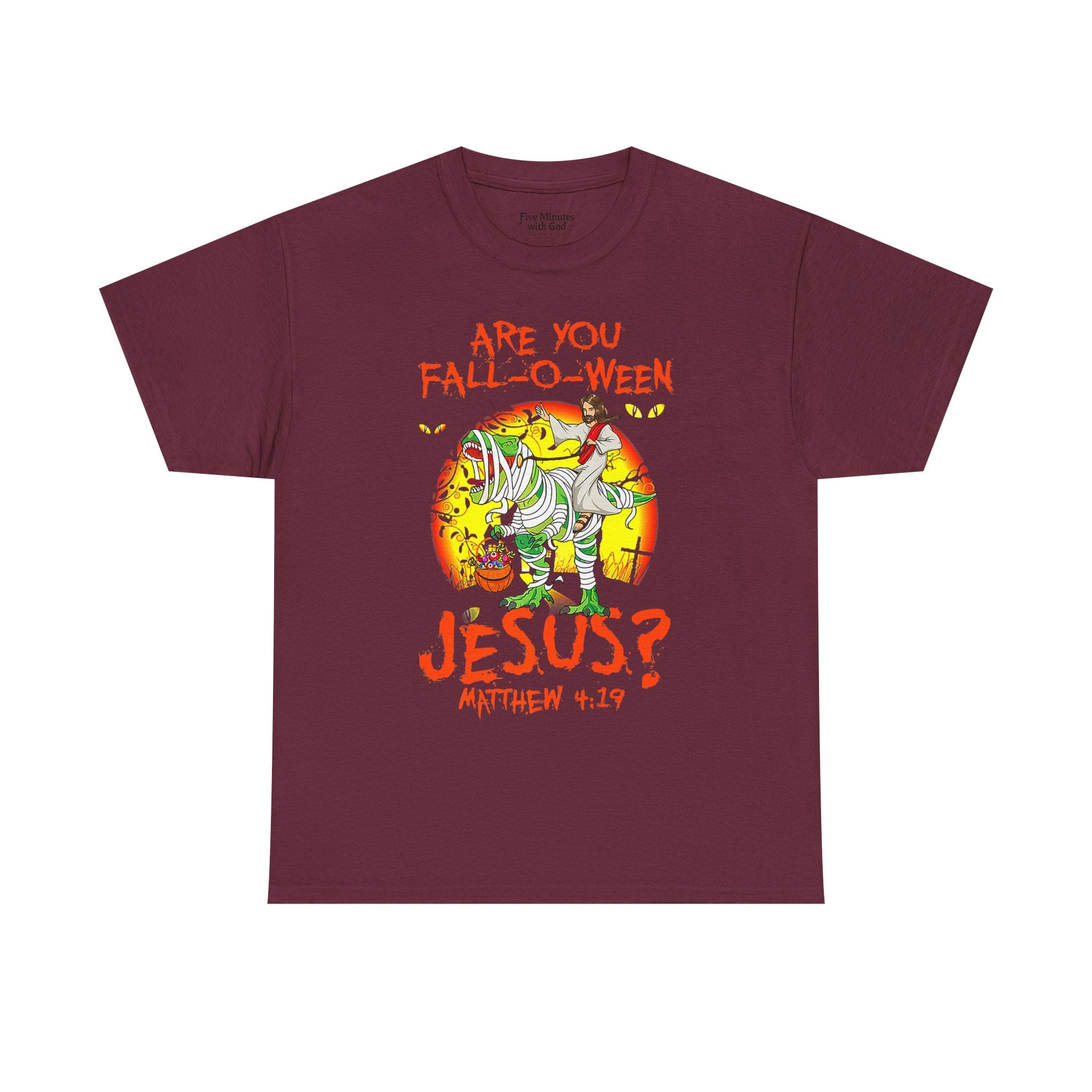 Funny Halloween T-Shirt, Fall Shirt, Christian Tee, Gift for Jesus Lovers, Unique Fall Apparel