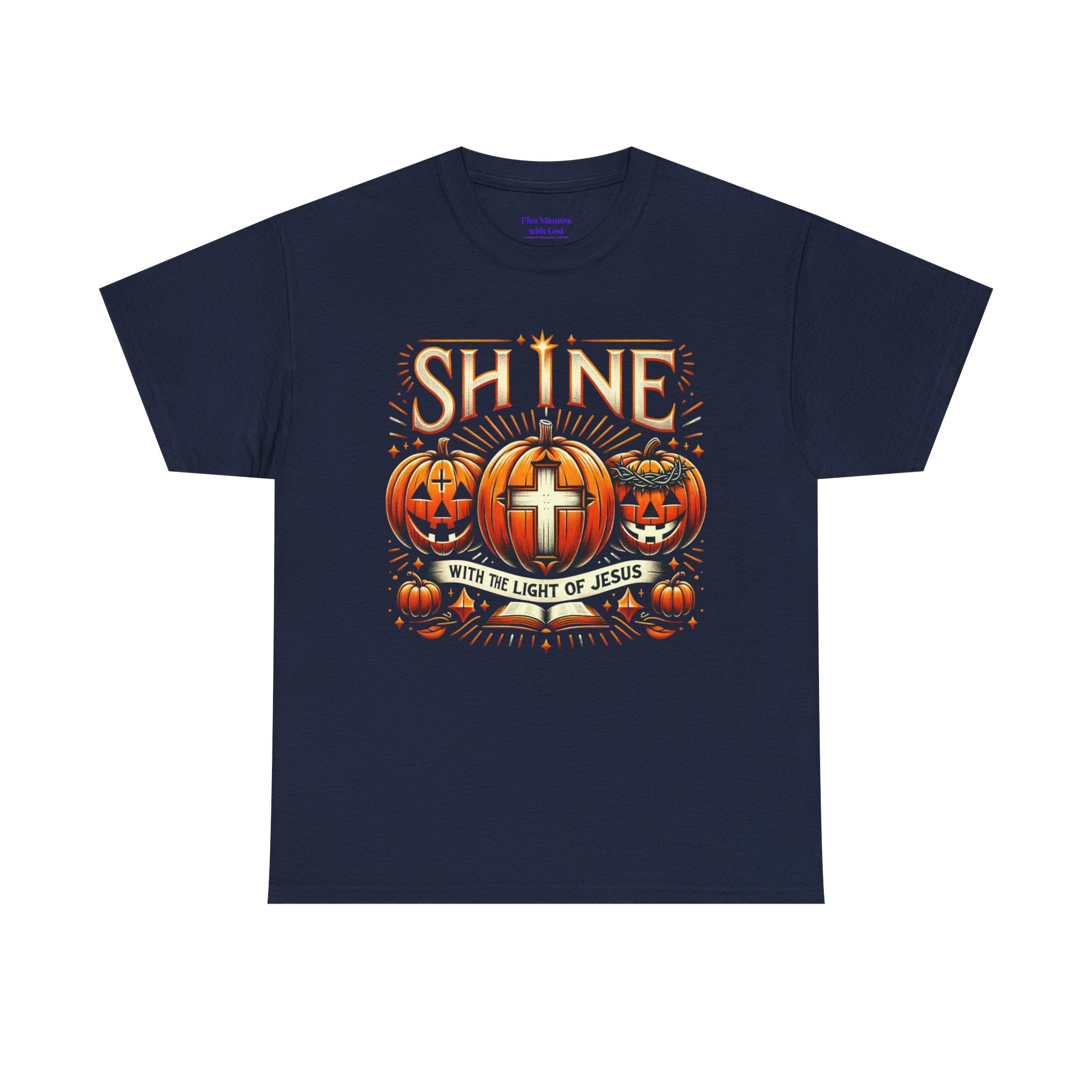 Halloween Jesus Graphic Tee | Unisex Cotton T-Shirt, Spooky Season Apparel, Faith-Based Shirt, Autumn Fashion, Christian Gift