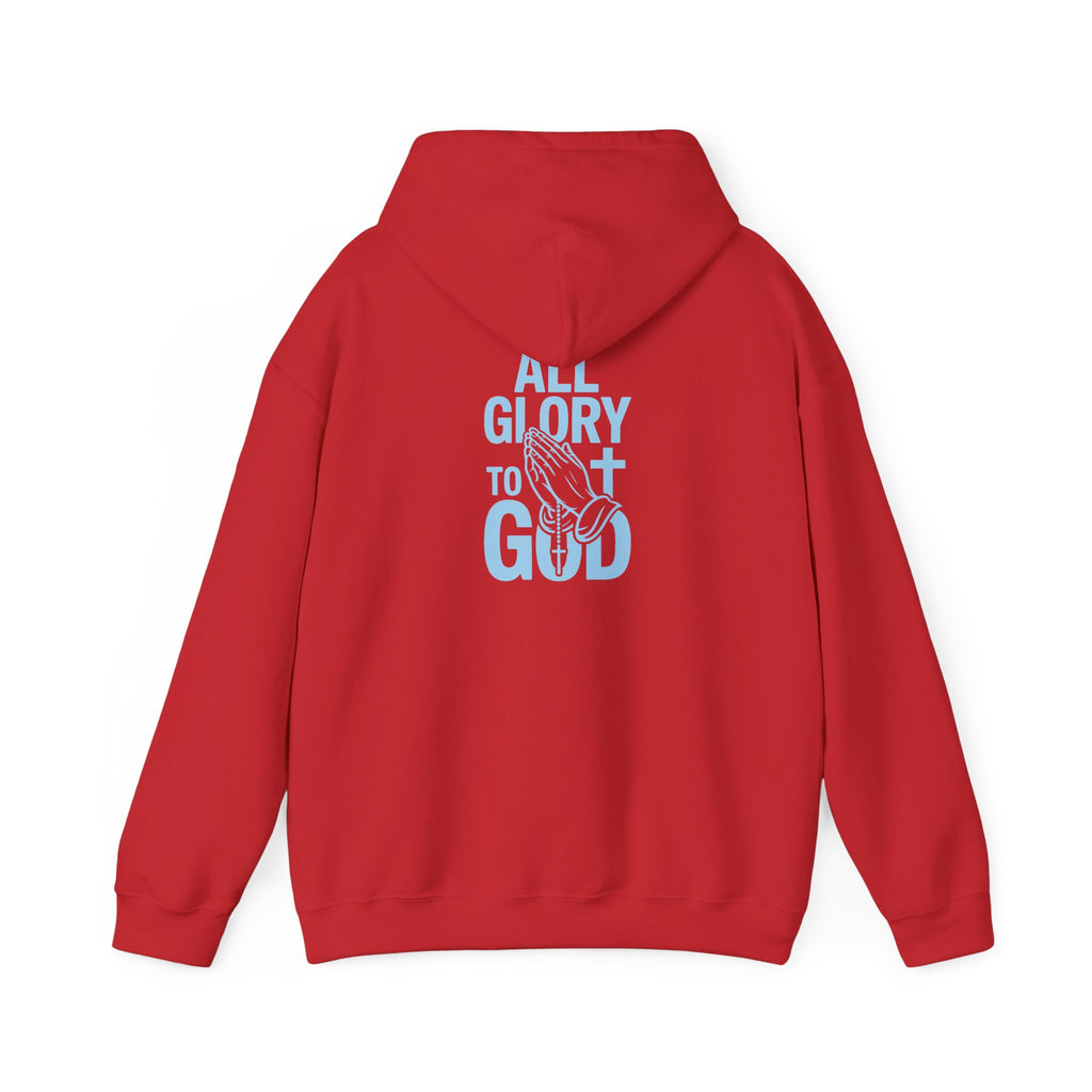 Unisex Inspirational Hooded Sweatshirt - All Glory to God, Faith, Religion, Christian Gifts, Casual Wear, Cozy Hoodie