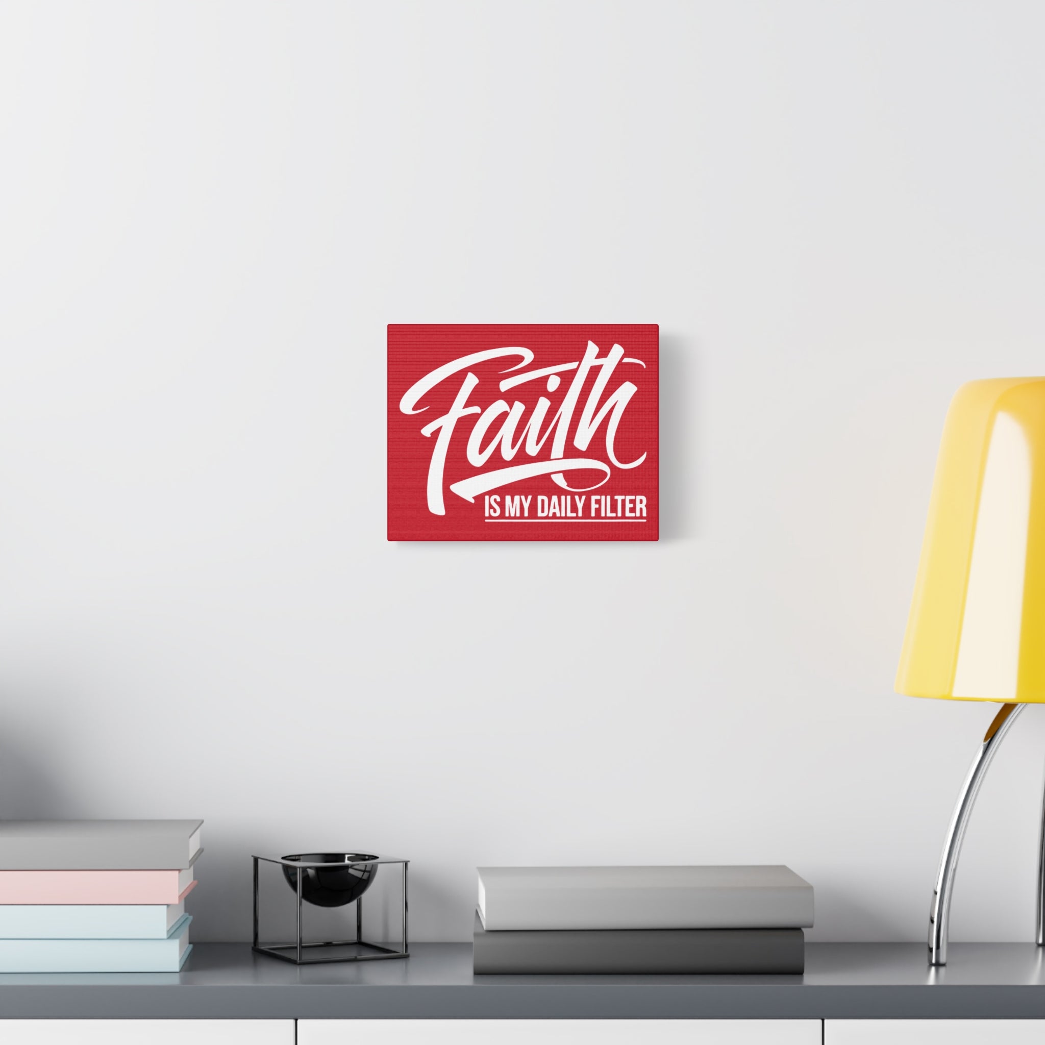 Copy of Inspirational Canvas Wall Art, Faith Quote Decor, Motivational Home Decor, Gray Wall Hanging, Gift for Faith Lovers