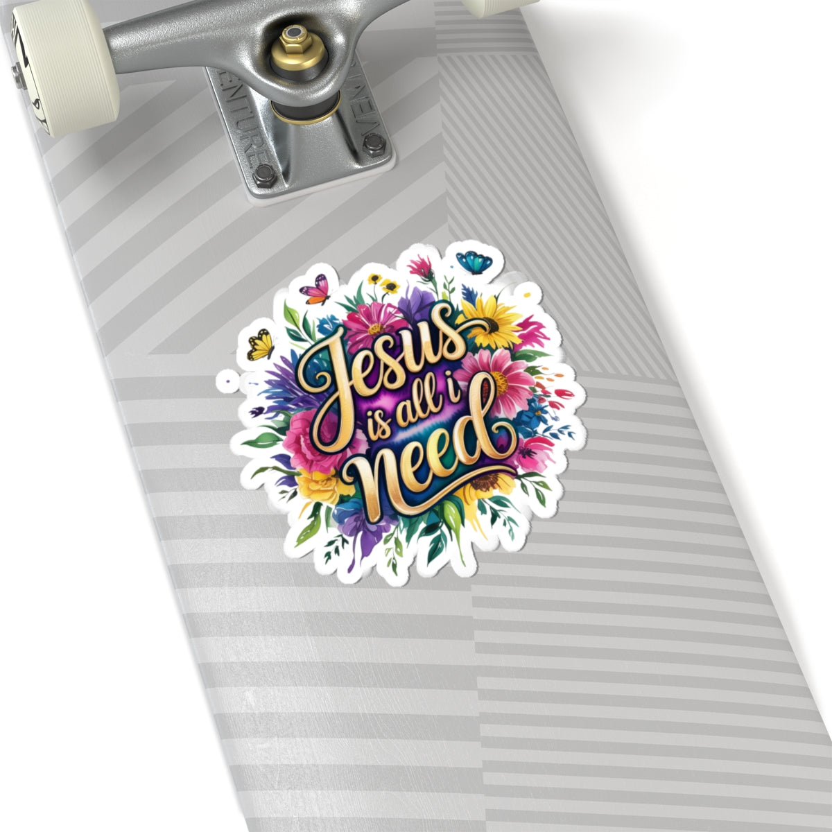 Vibrant Jesus Stickers for Faith Lovers, Floral Laptop Decor, Religious Gifts, Journal & Scrapbook Accents, Spiritual Affirmations