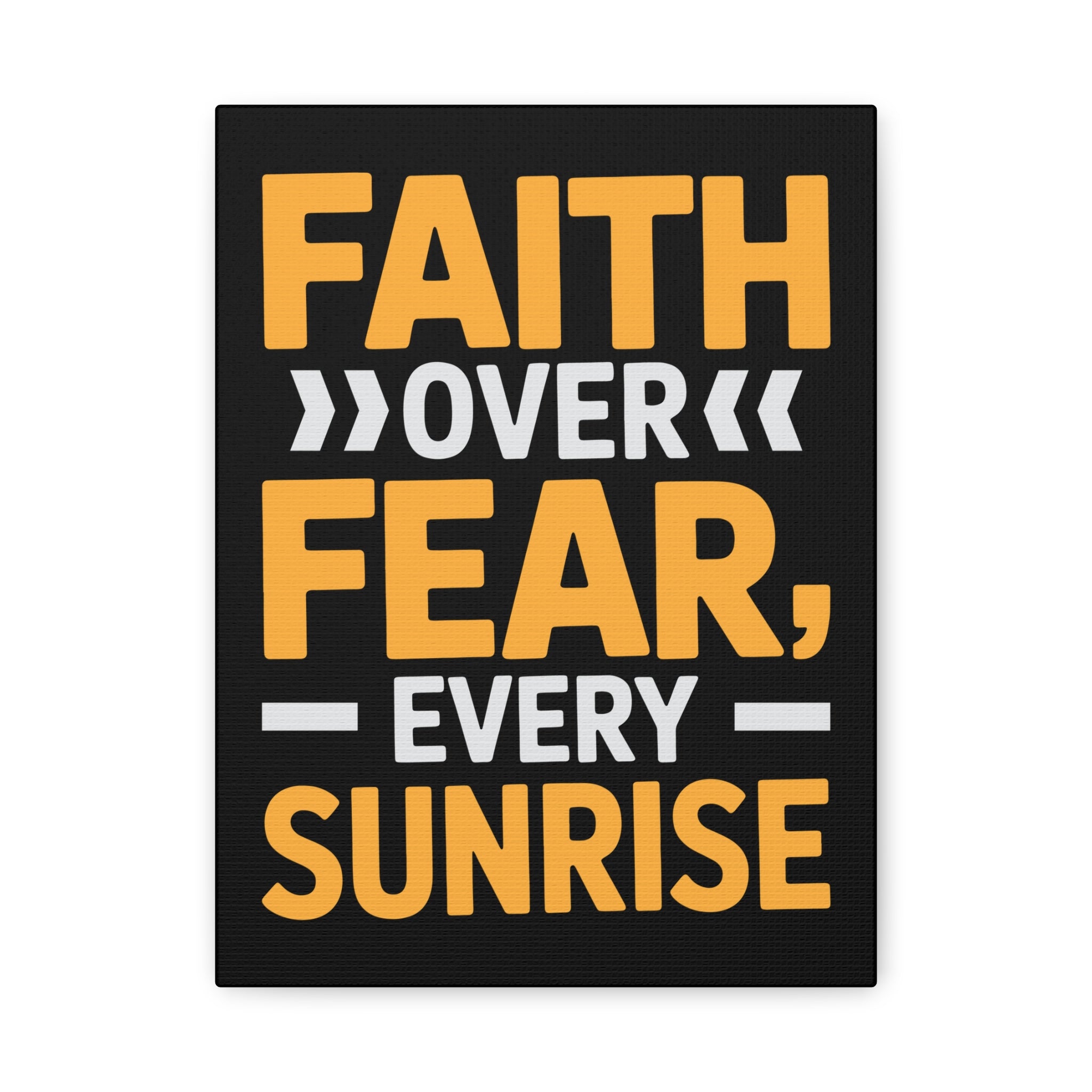 Inspirational Wall Art, Motivation Decor, Faith over Fear Canvas, Uplifting Home Decoration, Perfect Gift for New Beginnings