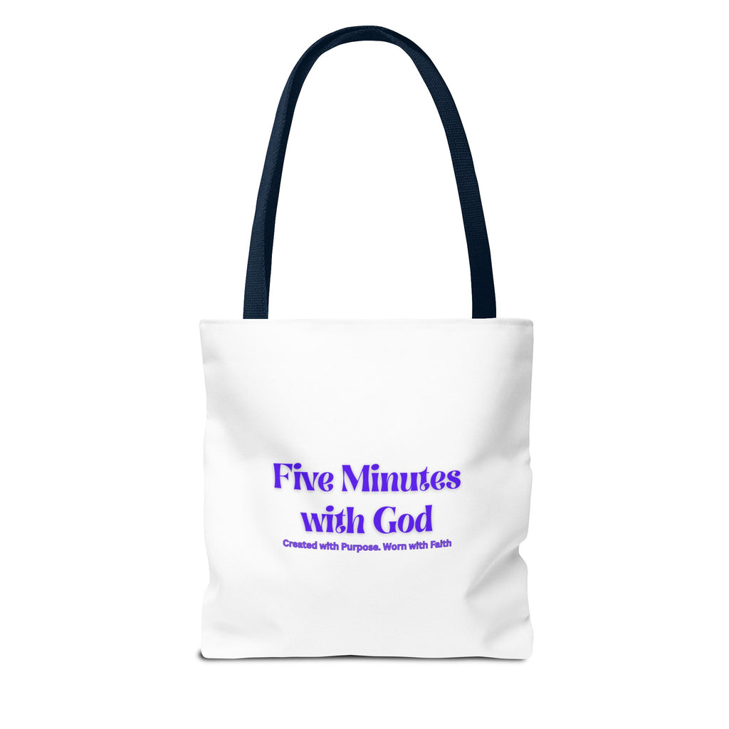 Colorful Inspirational Tote Bag, Versatile Shopping Bag, Faith-Based Gift, Motivational Carryall, Perfect for Any Occasion