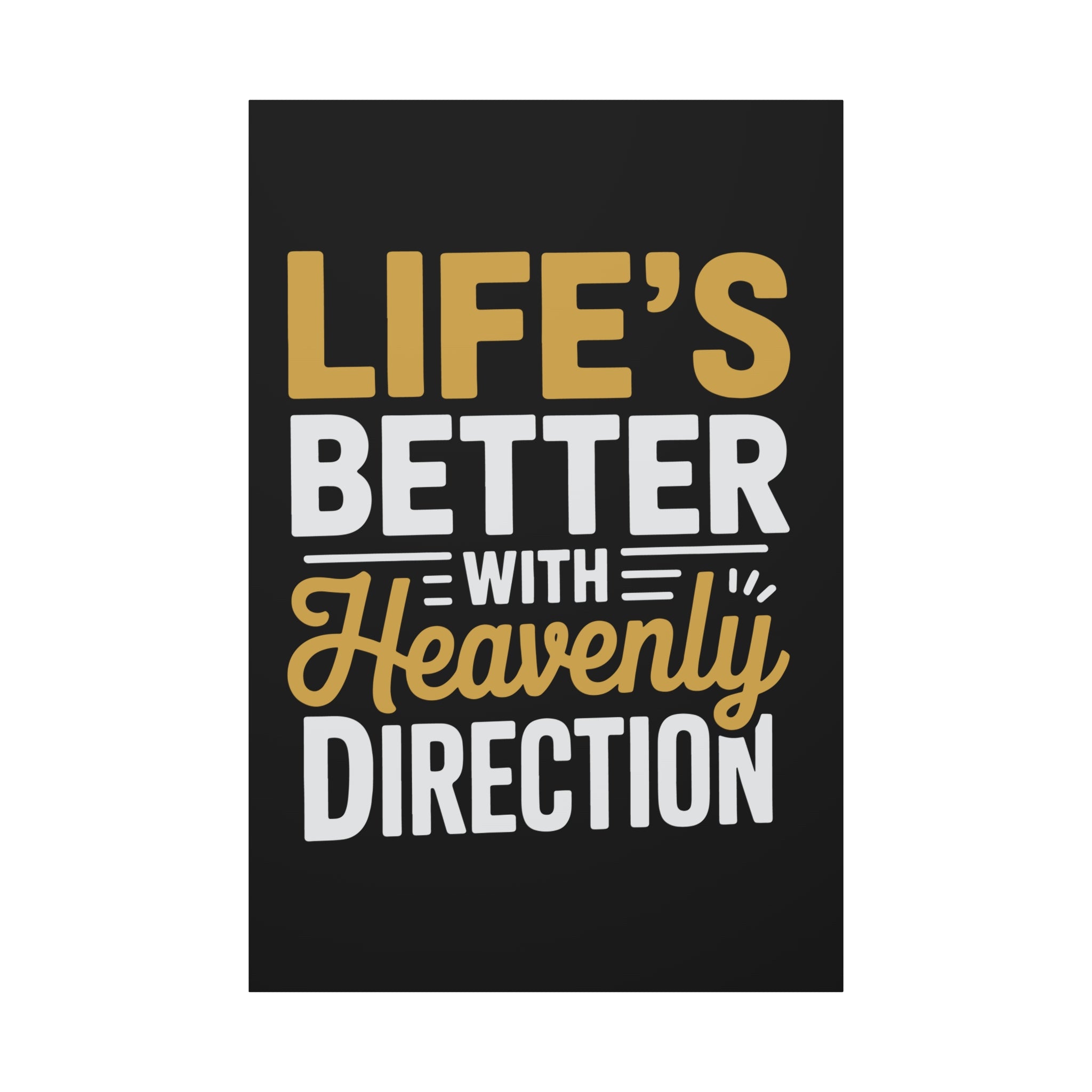 Heavenly Direction Canvas Wall Art, Inspirational Home Decor, Motivational Gift, Modern Wall Hanging, Perfect for Any Room