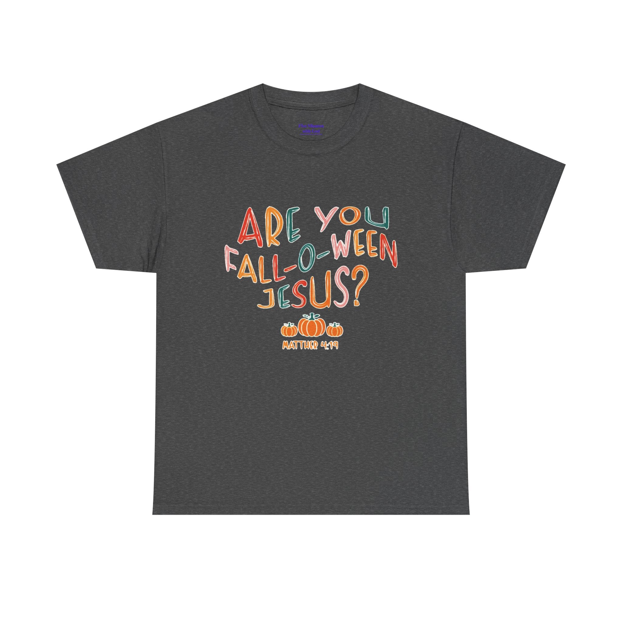 Unisex Fall-O-Ween Jesus Tee, Halloween T-Shirt, Christian Apparel, Autumn Fashion, Fun Holiday Shirt, Pumpkin Theme