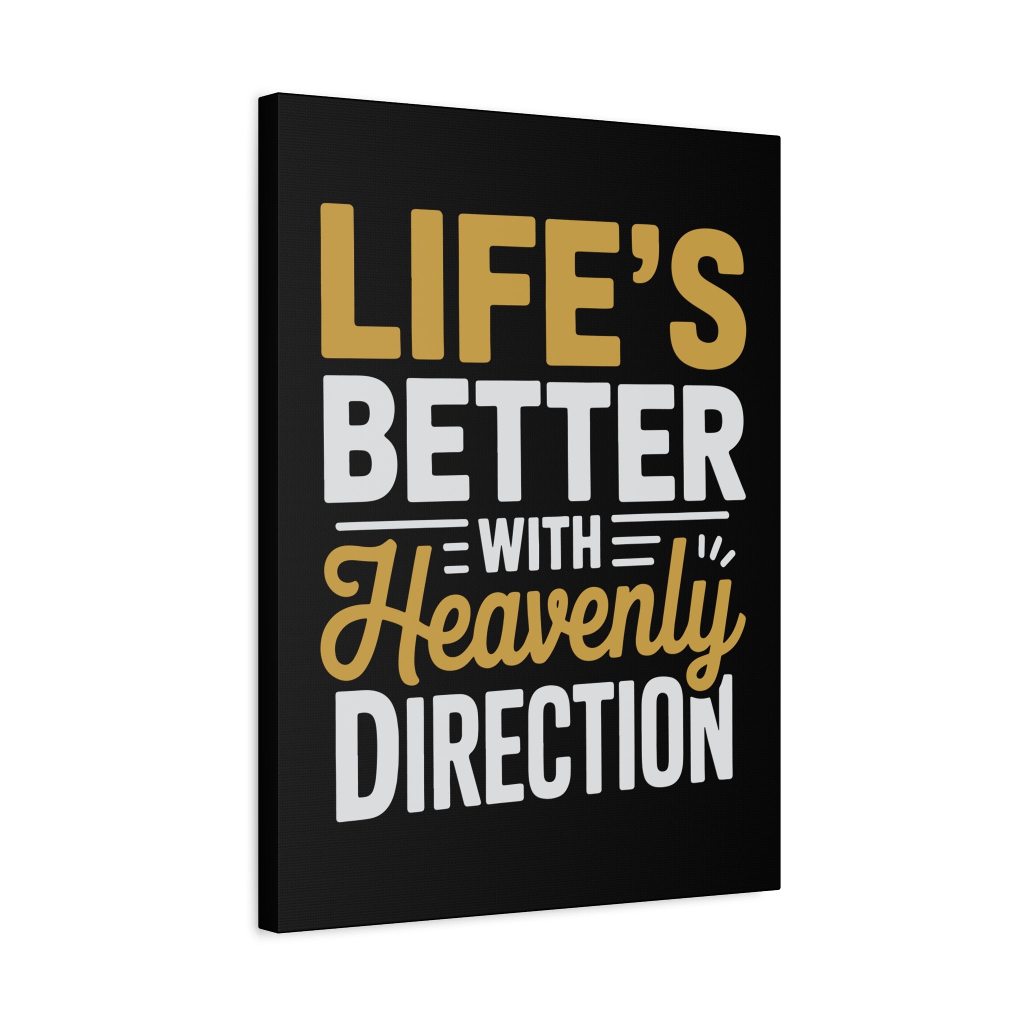 Heavenly Direction Canvas Wall Art, Inspirational Home Decor, Motivational Gift, Modern Wall Hanging, Perfect for Any Room
