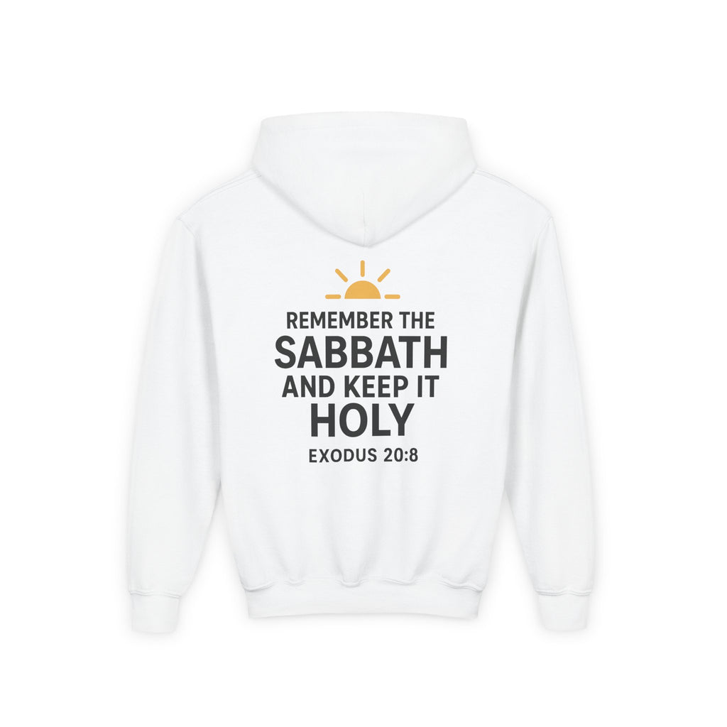 Sabbath Mode Youth Hoodie, Comfortable Hooded Sweatshirt for Kids, Perfect for Religious Observances, Christian Gift, Sunday Wear
