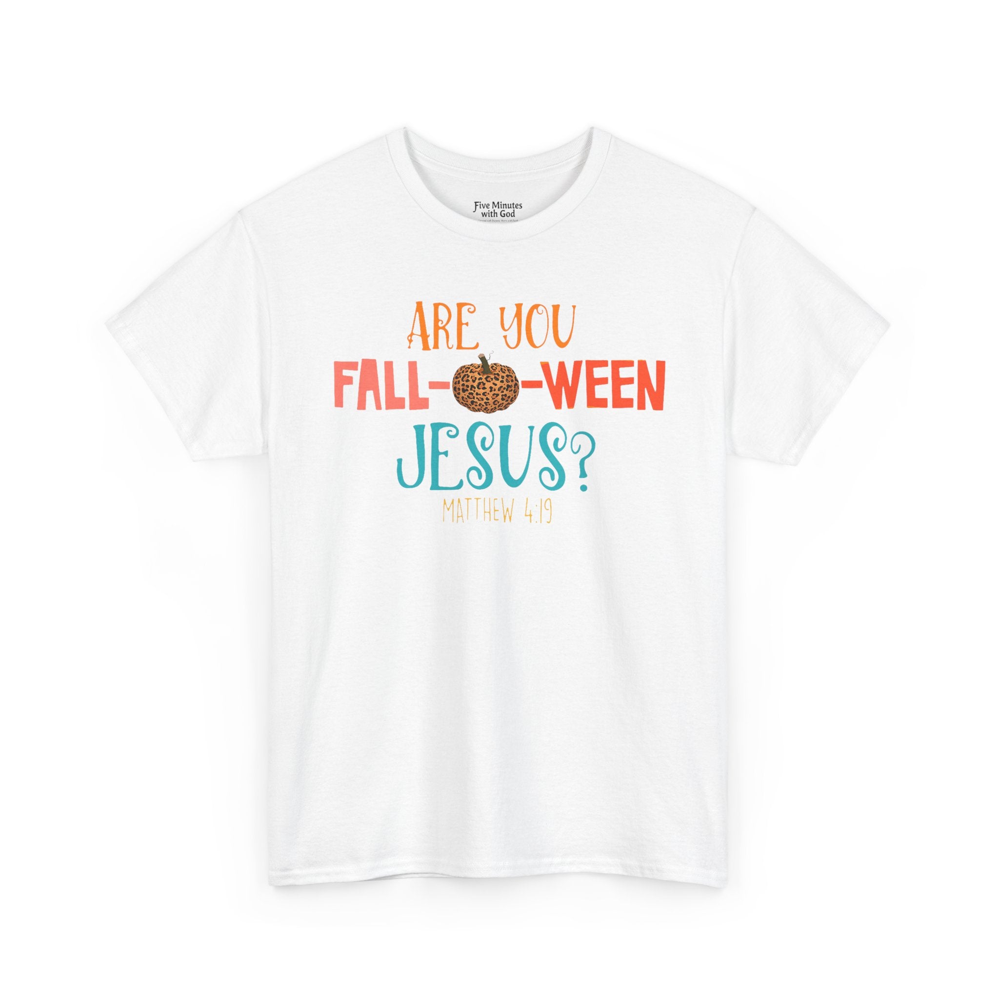 Unisex Fall-Themed T-Shirt: Are You Fall-o-Ween Jesus?, Halloween Apparel, Cozy Autumn Top, Fun Family Tee, Seasonal Gift