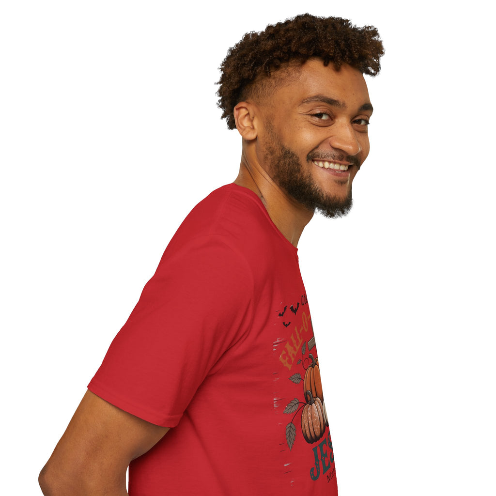 Fall-Themed T-Shirt: Are You Fall-O-Ween Jesus? Halloween Tee, Unisex Shirt, Autumn Apparel, Faith-Based Gift, Seasonal Wear