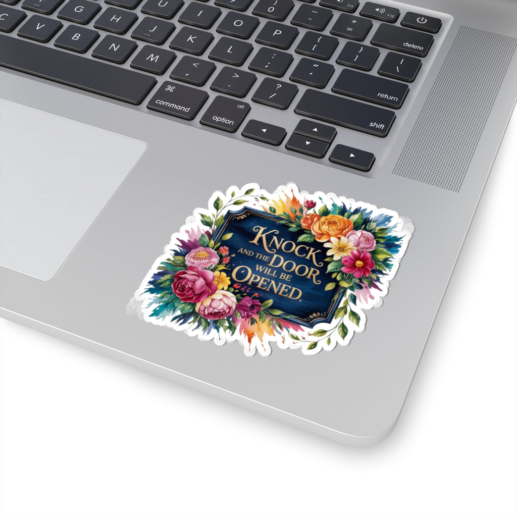 Inspirational Knock and the Door Will Be Open Sticker