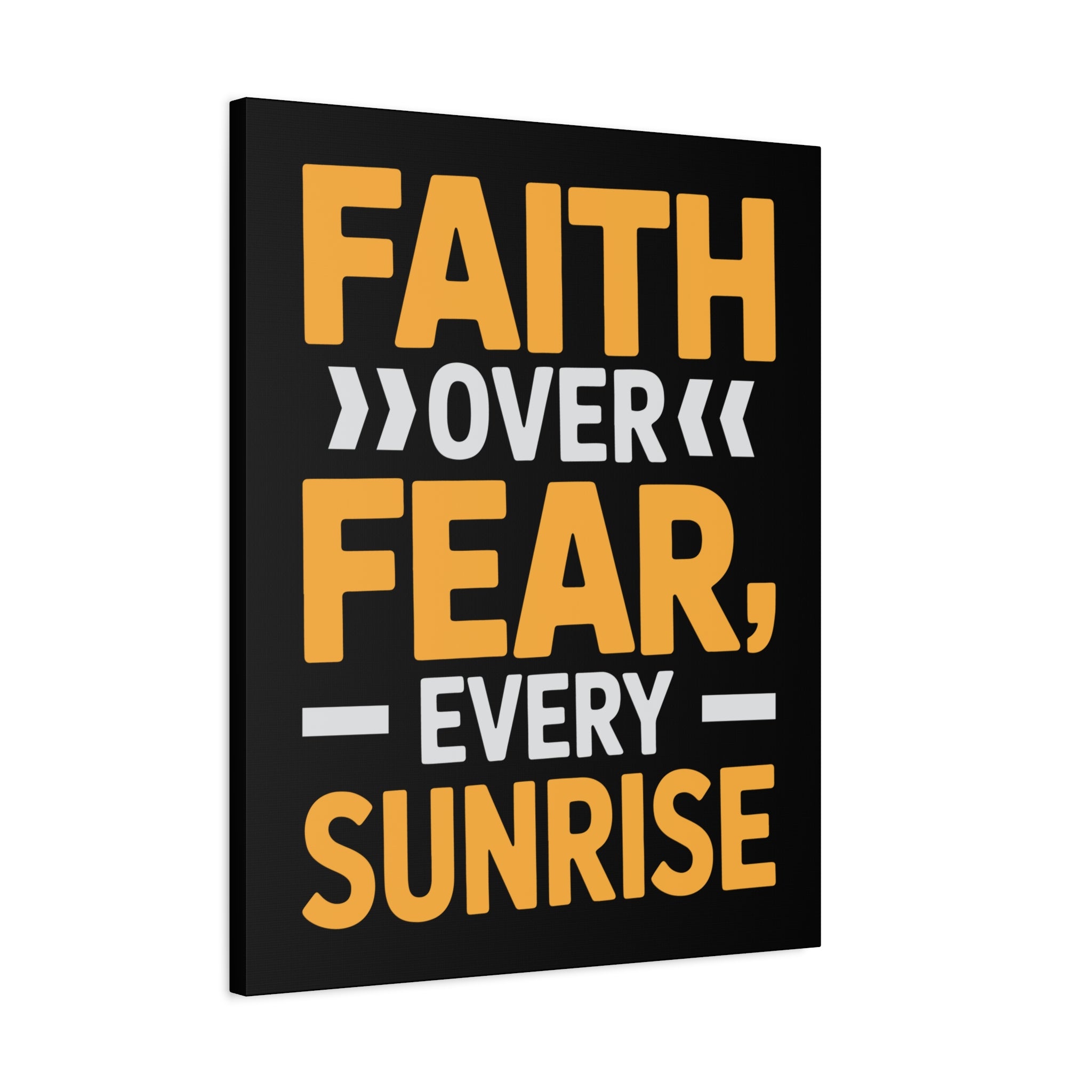 Inspirational Wall Art, Motivation Decor, Faith over Fear Canvas, Uplifting Home Decoration, Perfect Gift for New Beginnings