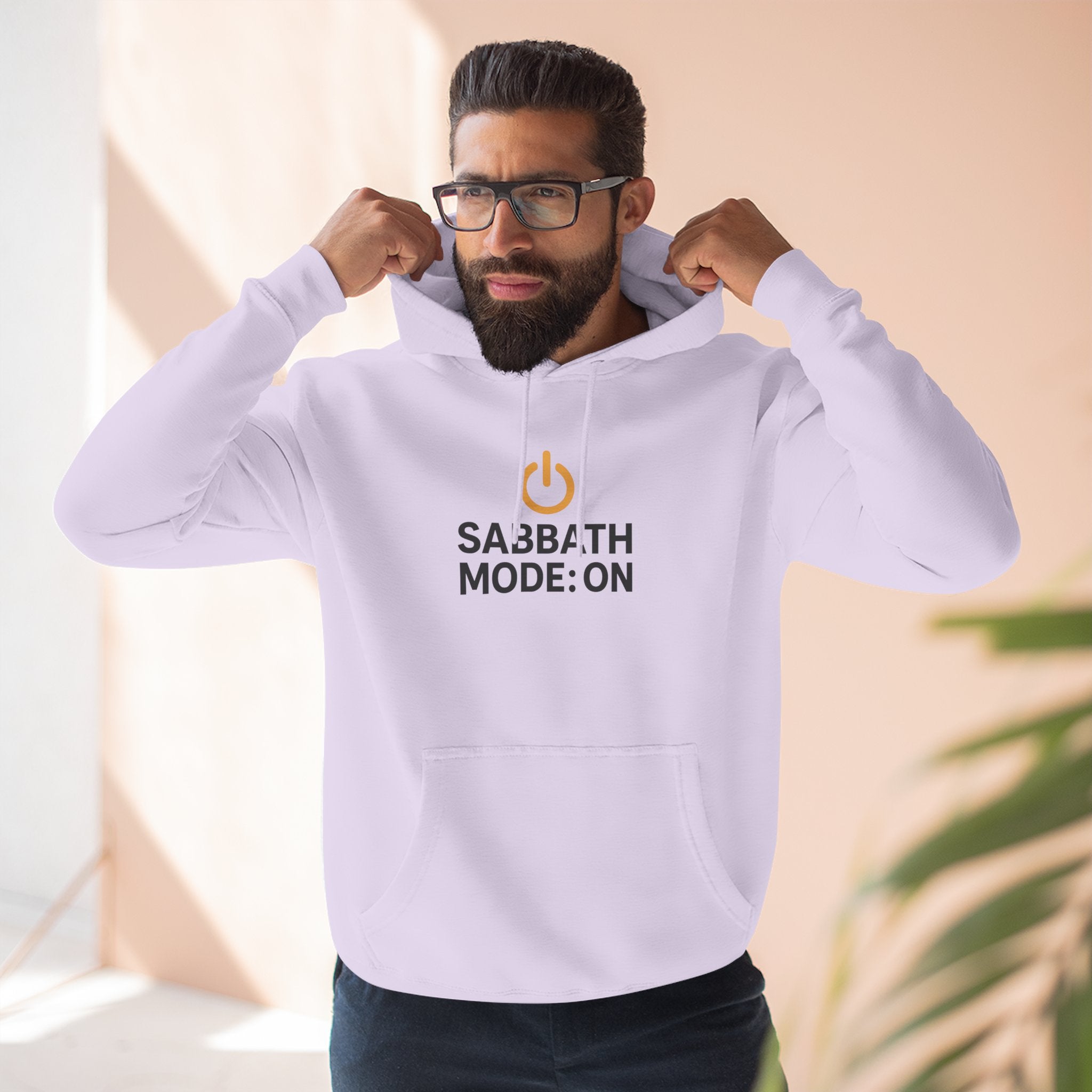 Sabbath Mode Fleece Hoodie | Faith Apparel, Religious Gift, Comfortable Hoodie, Cozy Wear, Spiritual Fashion