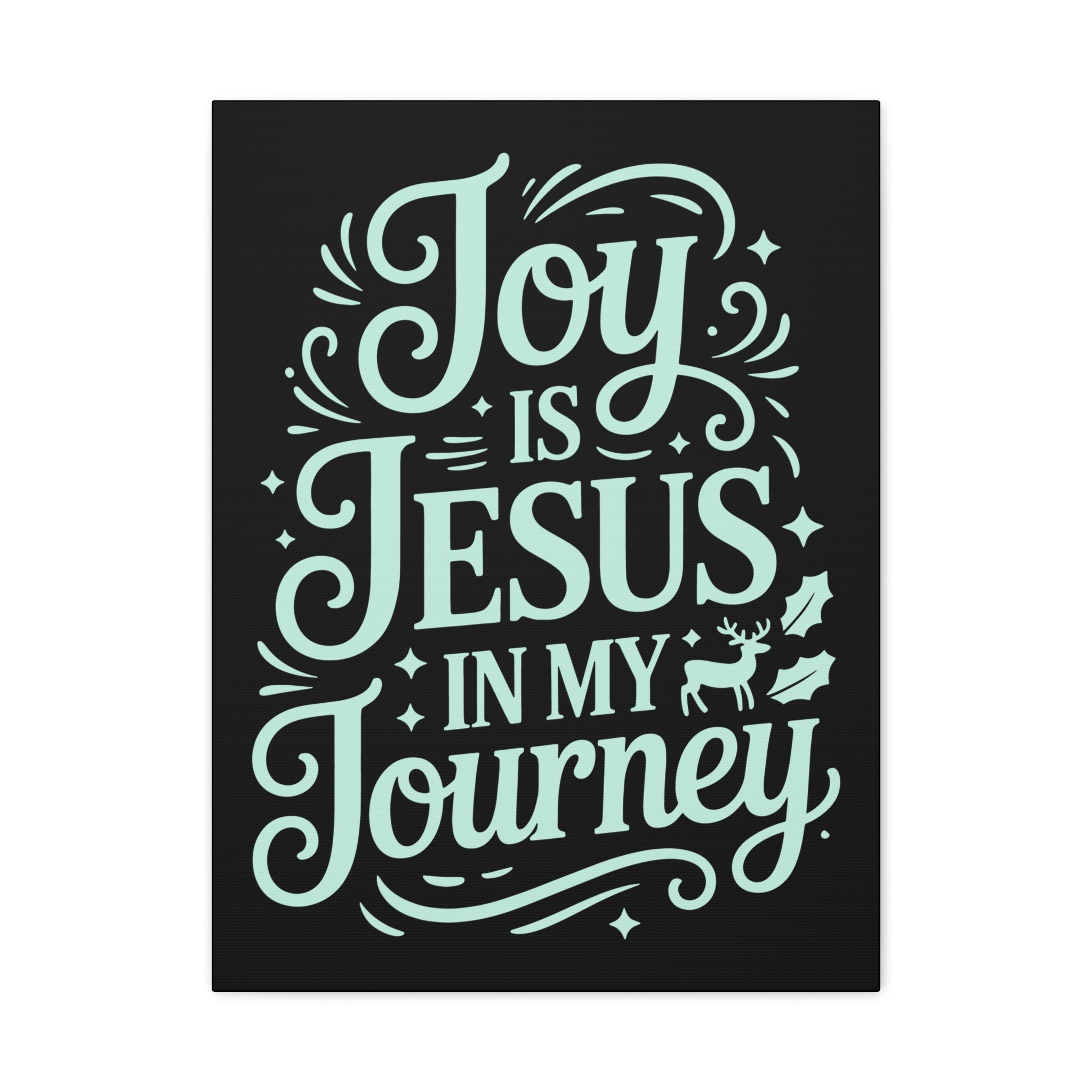 Joy in My Journey Canvas Wall Art, Religious Decor, Christmas Gift, Inspirational Wall Art, Joyful Home Decoration, Faith-Based Art