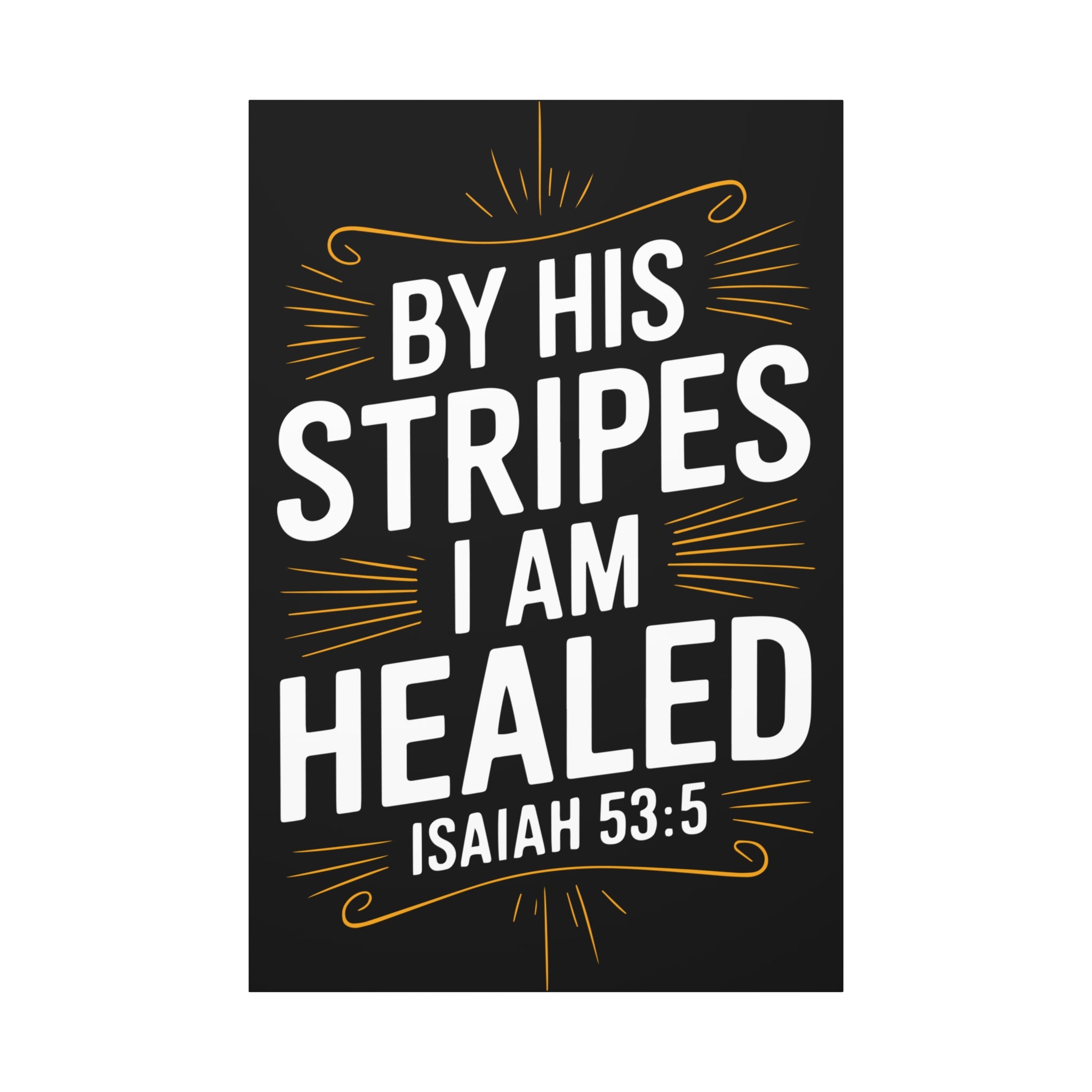 Inspirational Canvas Wall Art - Faith Decor, Christian Gift, Healing Quote, Home Decor, Modern Artwork