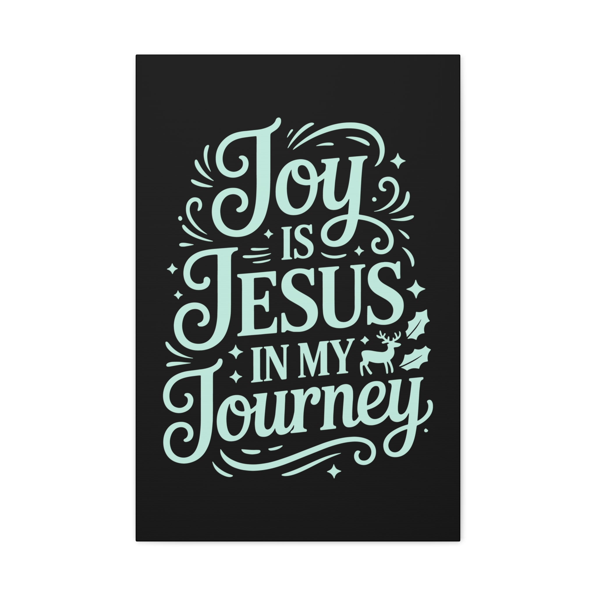 Joy in My Journey Canvas Wall Art, Religious Decor, Christmas Gift, Inspirational Wall Art, Joyful Home Decoration, Faith-Based Art