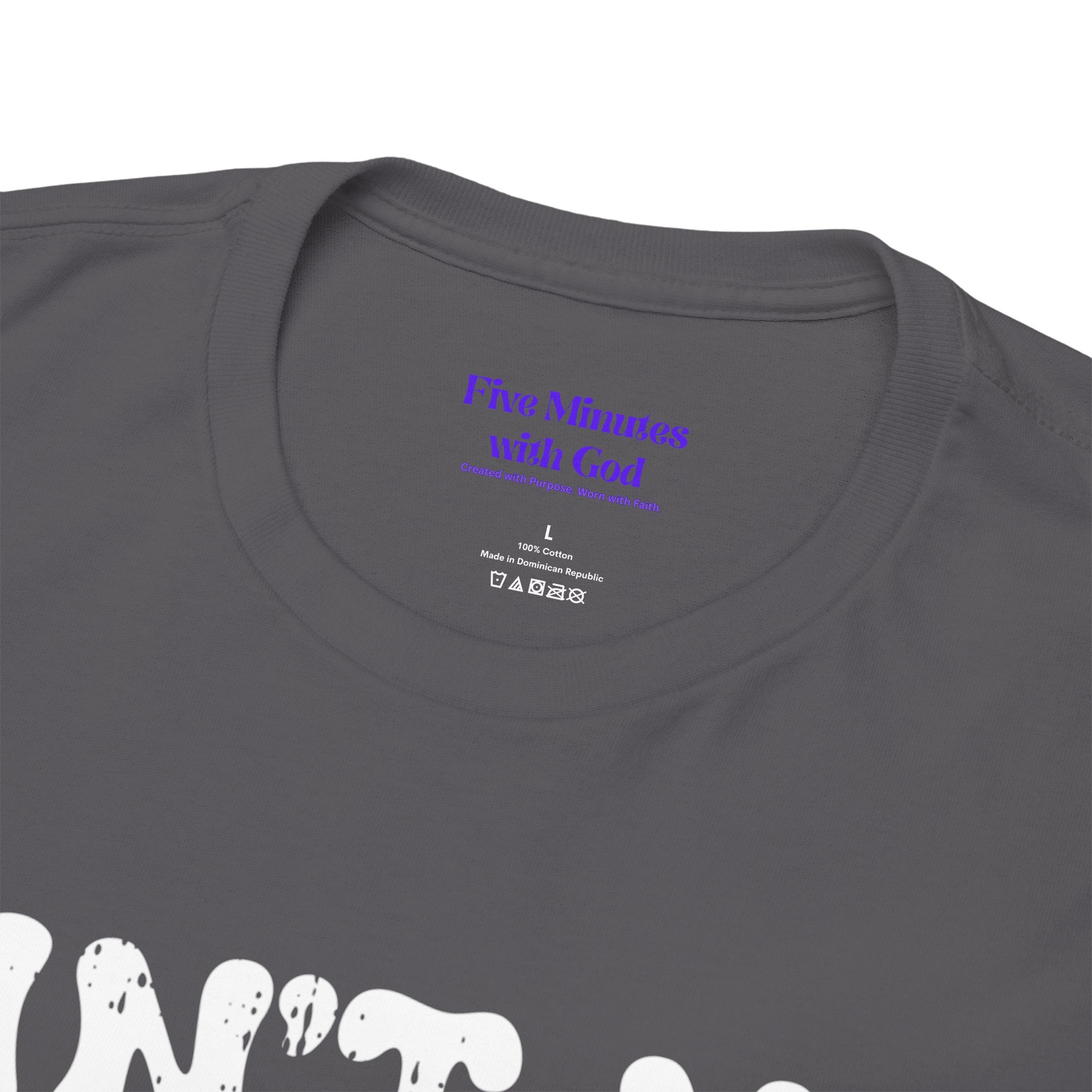 Unisex Heavy Cotton Tee: Ain't No Ghost Like The Holy Ghost, Funny Halloween Shirt, Spooky Gift, Autumn Apparel, Ouija Tee, Party Wear