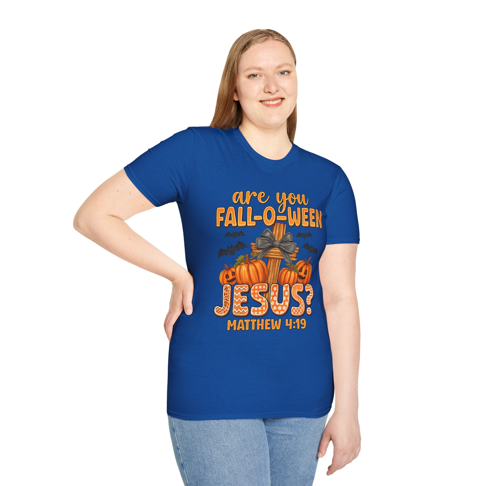 Funny Christian Halloween T-Shirt, Jesus Pumpkin Tee, Unisex Fall Shirt, Autumn Festive Apparel, Holiday Gift Idea