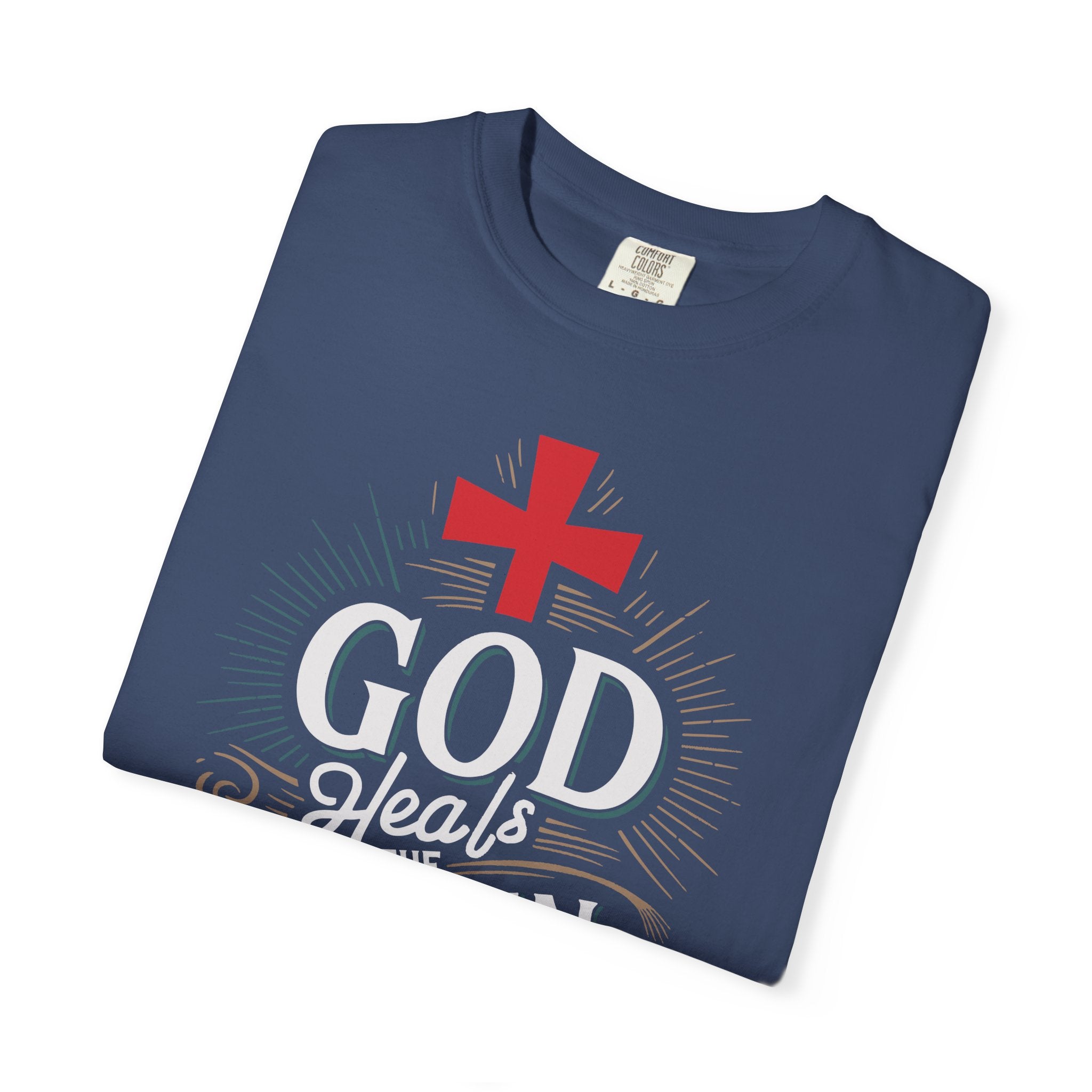 Faith-Inspired Unisex T-Shirt, God Heals The Broken-Hearted Tee