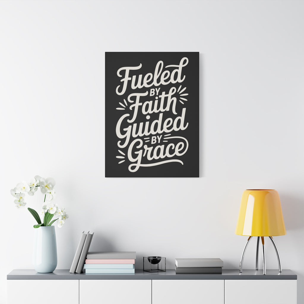 Stretched Canvas Art, Motivational Wall Decor, Home Inspirational Art, Faith-Based Decor, Gift for Faith Lovers