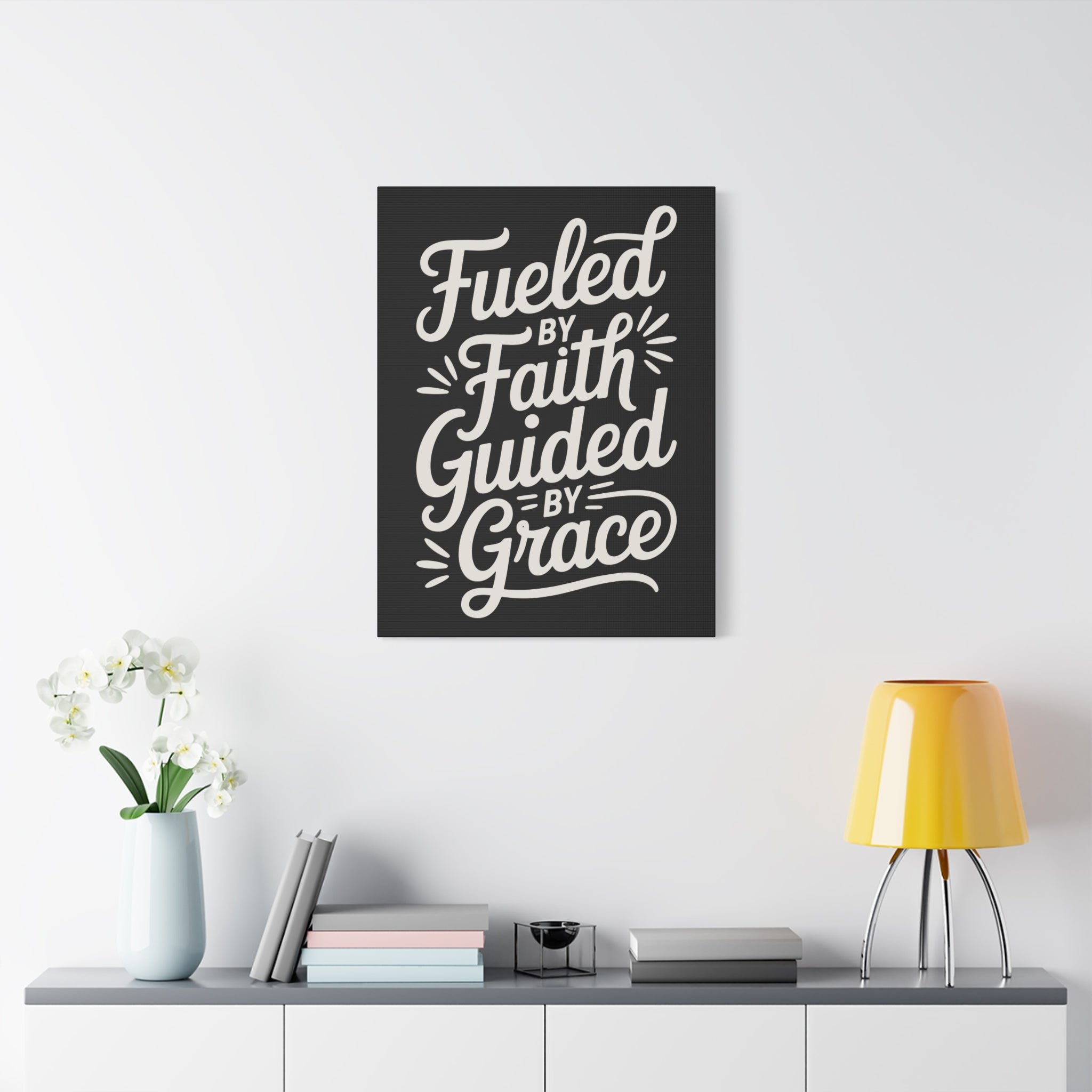 Stretched Canvas Art, Motivational Wall Decor, Home Inspirational Art, Faith-Based Decor, Gift for Faith Lovers