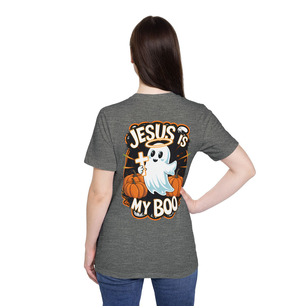 Halloween Christian Ghost T-Shirt, Boo-lieve in Jesus Shirt, Cute Halloween Apparel, Faith-Based Tee, Fall Celebration Top, Spooky [...]