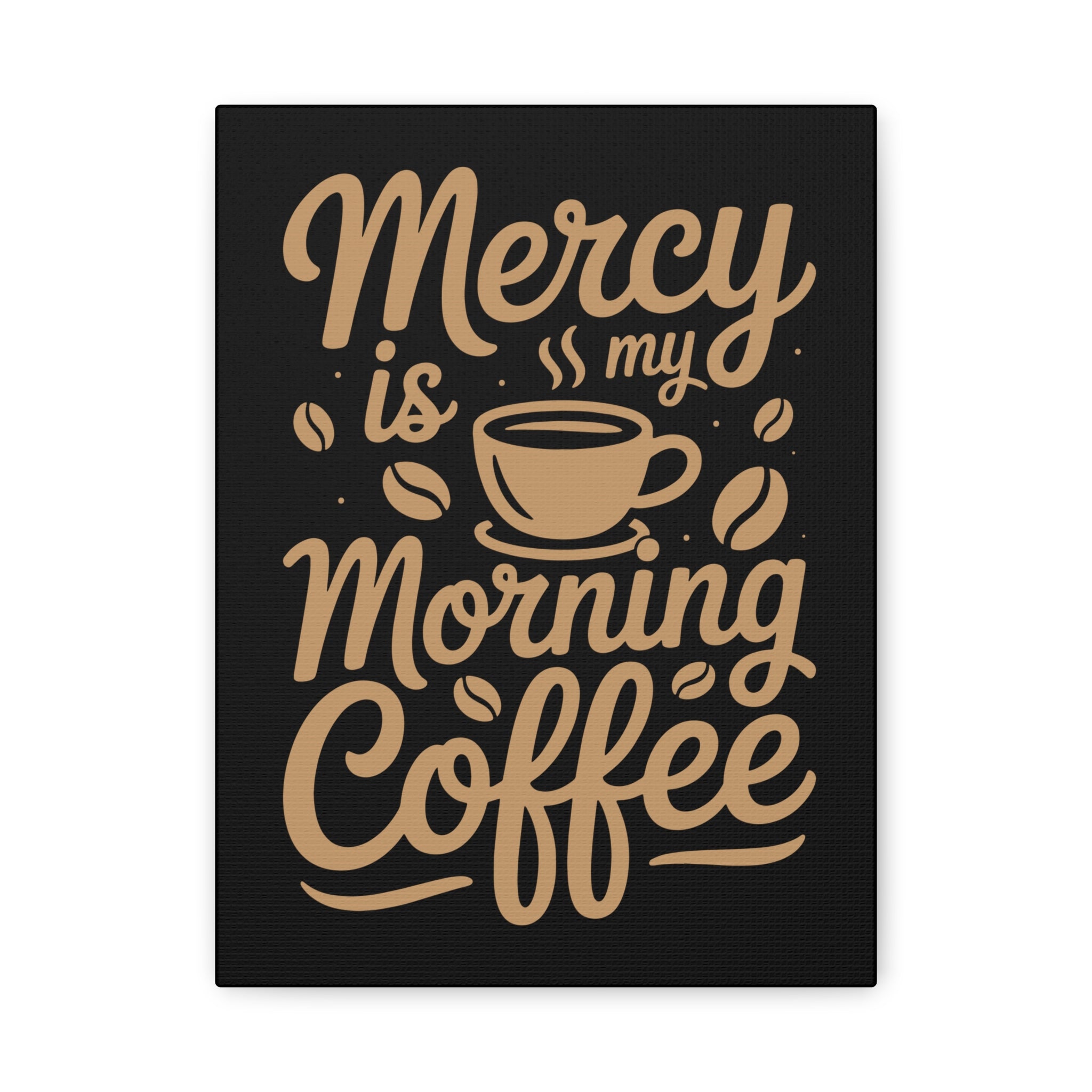 Coffee-Themed Canvas Art Print, Wall Decor for Coffee Lovers, Inspirational Home Decoration, Gift for Friends and Family
