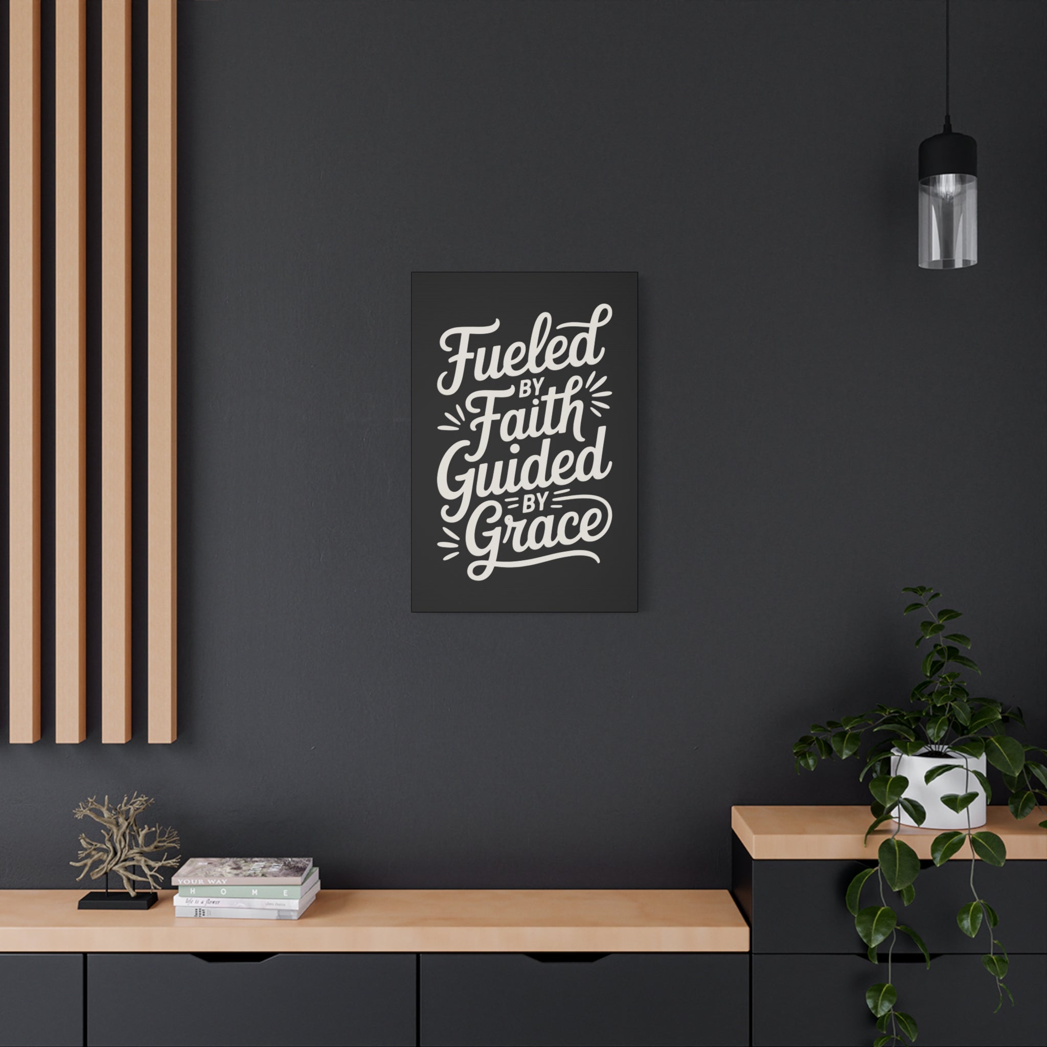 Stretched Canvas Art, Motivational Wall Decor, Home Inspirational Art, Faith-Based Decor, Gift for Faith Lovers
