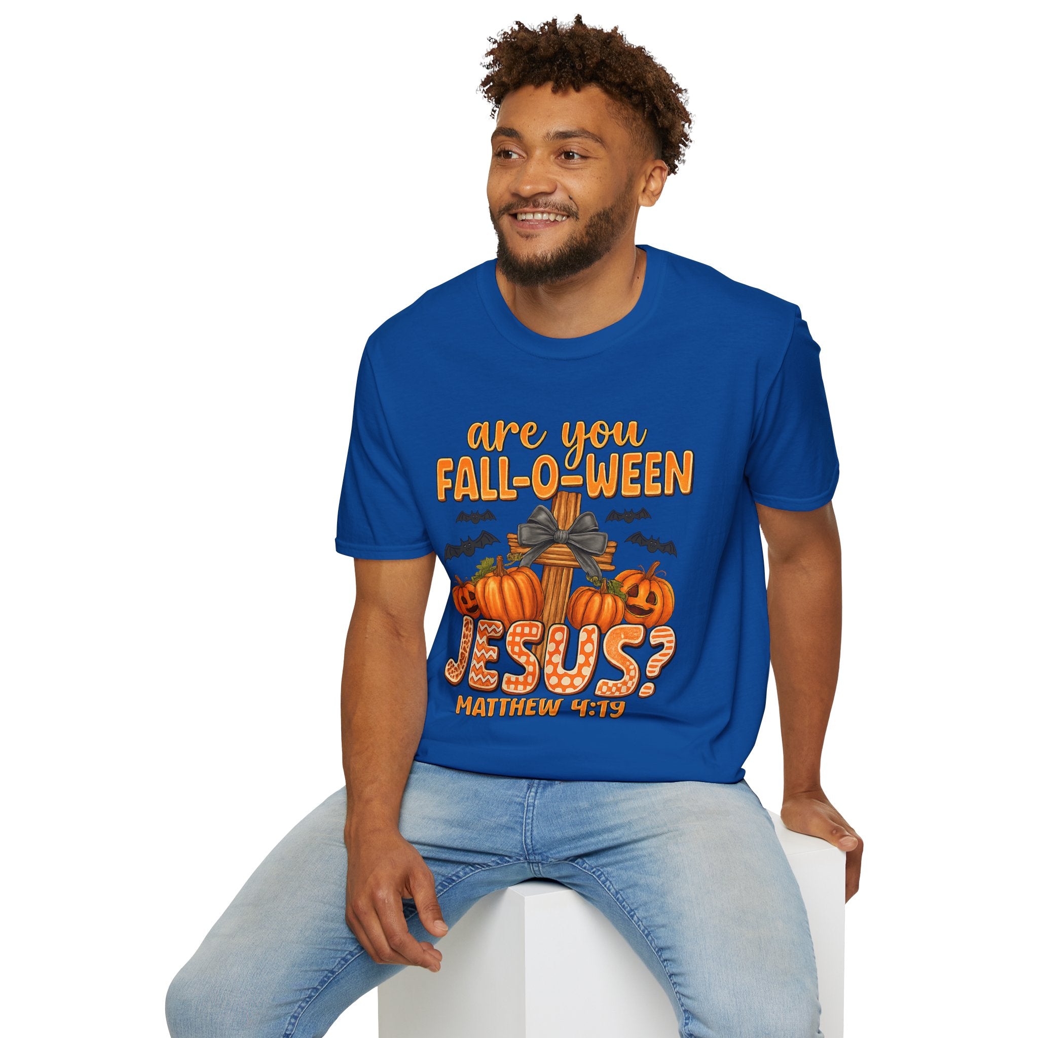 Funny Christian Halloween T-Shirt, Jesus Pumpkin Tee, Unisex Fall Shirt, Autumn Festive Apparel, Holiday Gift Idea