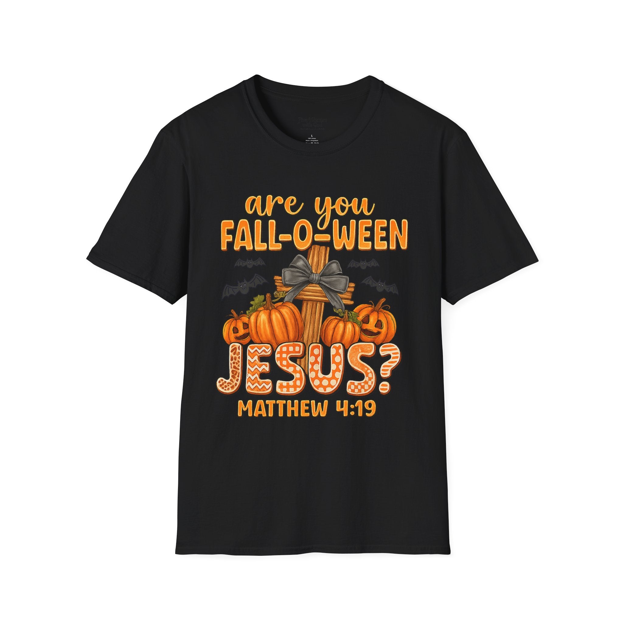 Funny Christian Halloween T-Shirt, Jesus Pumpkin Tee, Unisex Fall Shirt, Autumn Festive Apparel, Holiday Gift Idea