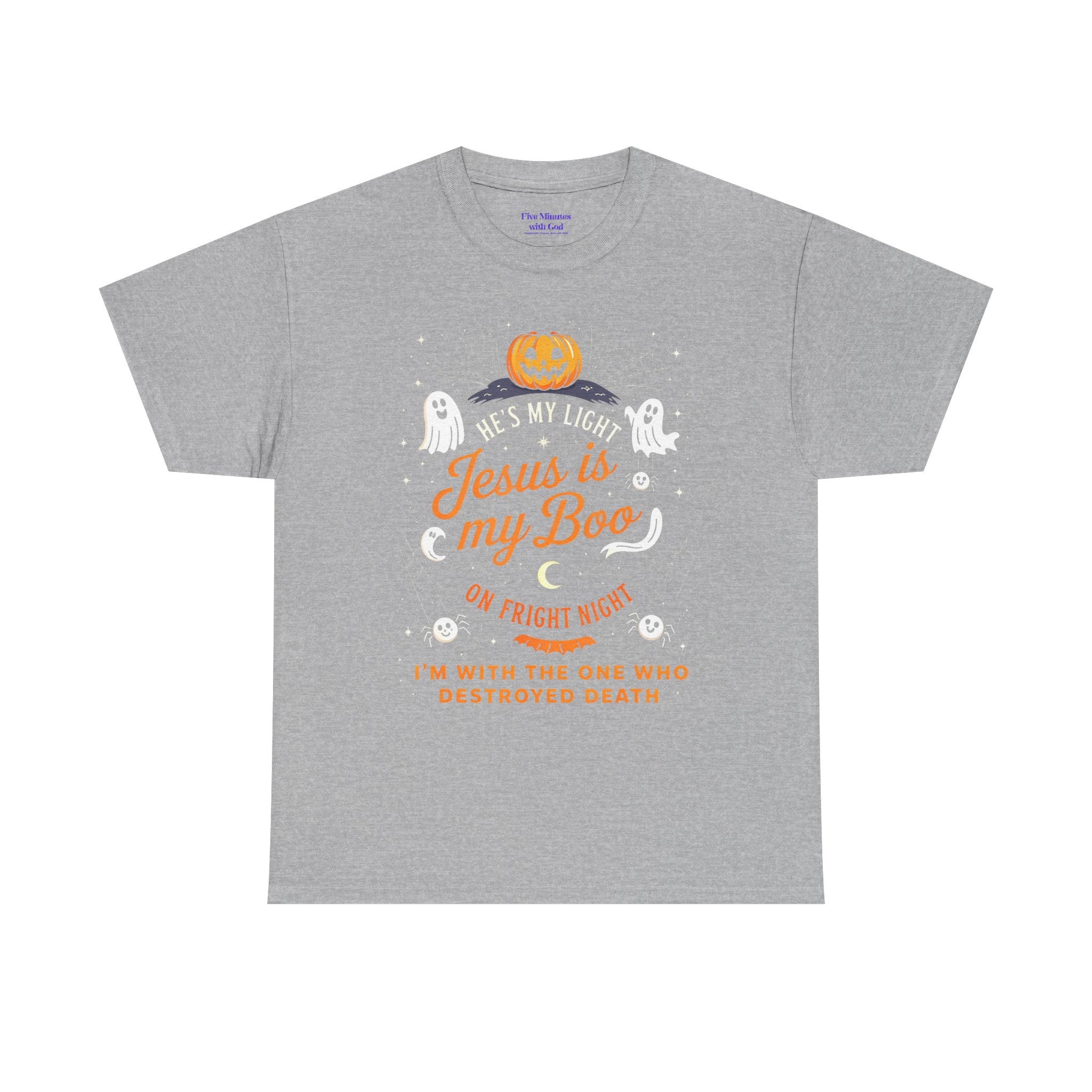 Halloween Faith Tee - Jesus is My Boo, Unisex T-Shirt for Halloween, Christian Halloween Shirt, Gift for Christian Friends, Spooky [...]