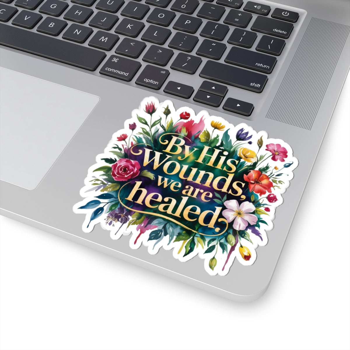 Floral Inspirational Stickers, Bible Quotes, Faith Decor, Laptop Stickers, Christian Gifts, Encouragement, Religious Decor