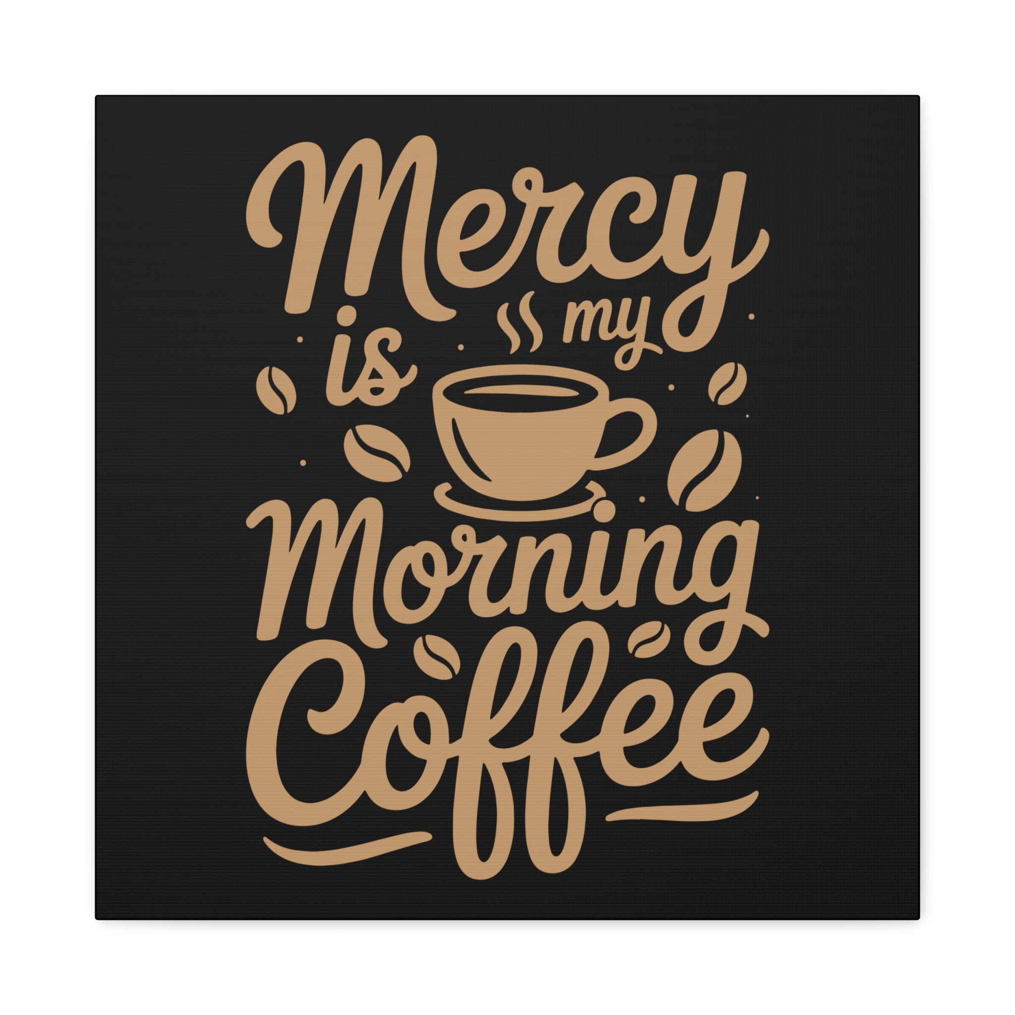 Coffee-Themed Canvas Art Print, Wall Decor for Coffee Lovers, Inspirational Home Decoration, Gift for Friends and Family