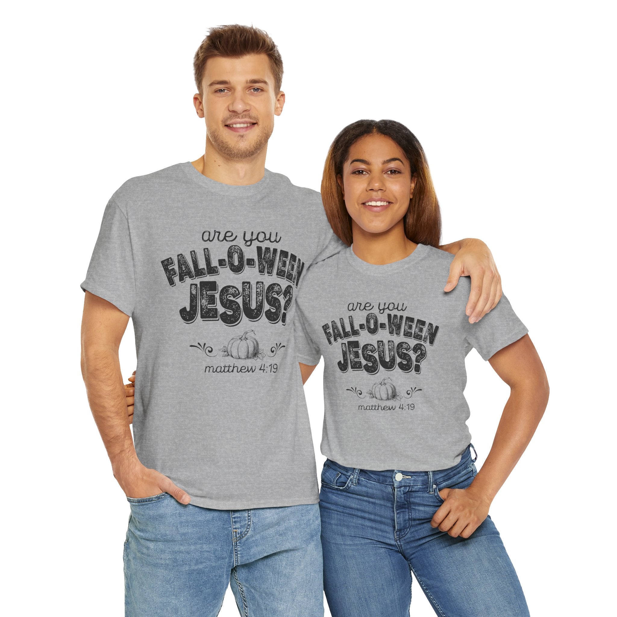 Fall-Themed Tee, Are You Fall-O-Ween Jesus, Unisex Cotton Shirt, Funny Fall Apparel, Halloween T-Shirt, Thanksgiving Gift Ideas
