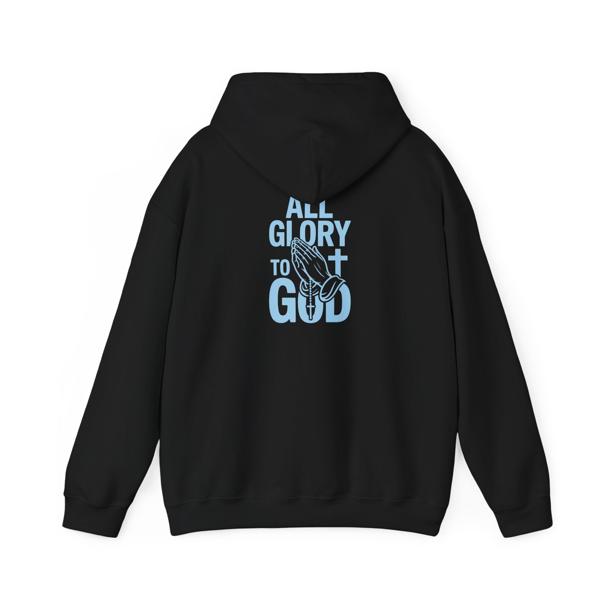 Unisex Inspirational Hooded Sweatshirt - All Glory to God, Faith, Religion, Christian Gifts, Casual Wear, Cozy Hoodie